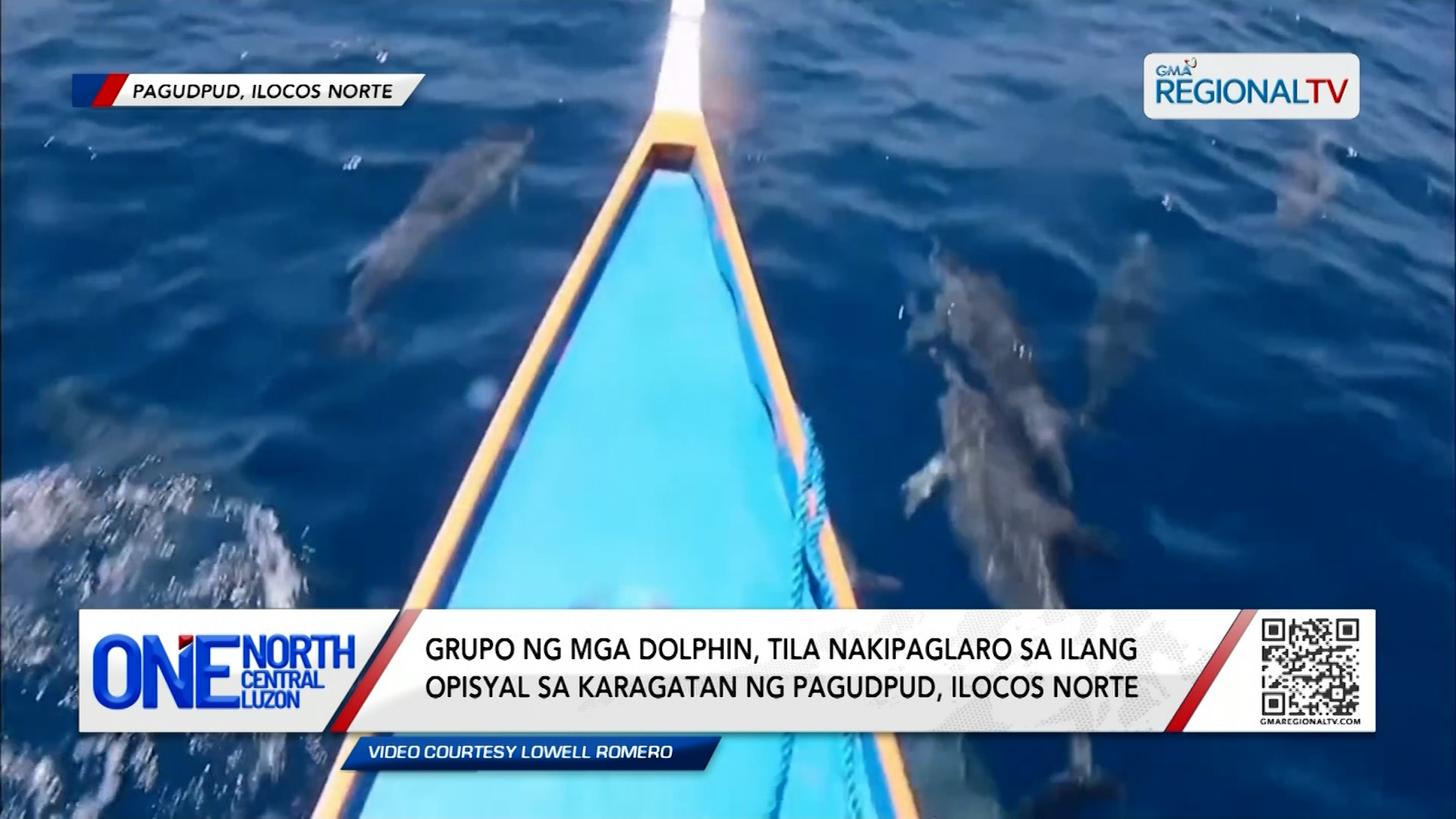 Grupo ng mga dolphin, tila nakipaglaro sa ilang opisyal sa karagatan | One North Central Luzon