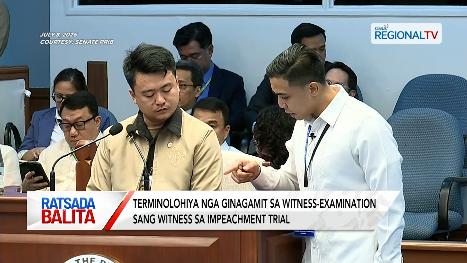 Terminolohiya nga ginagamit sa cross-examination sang witness sa impeachment trial | Ratsada Balita