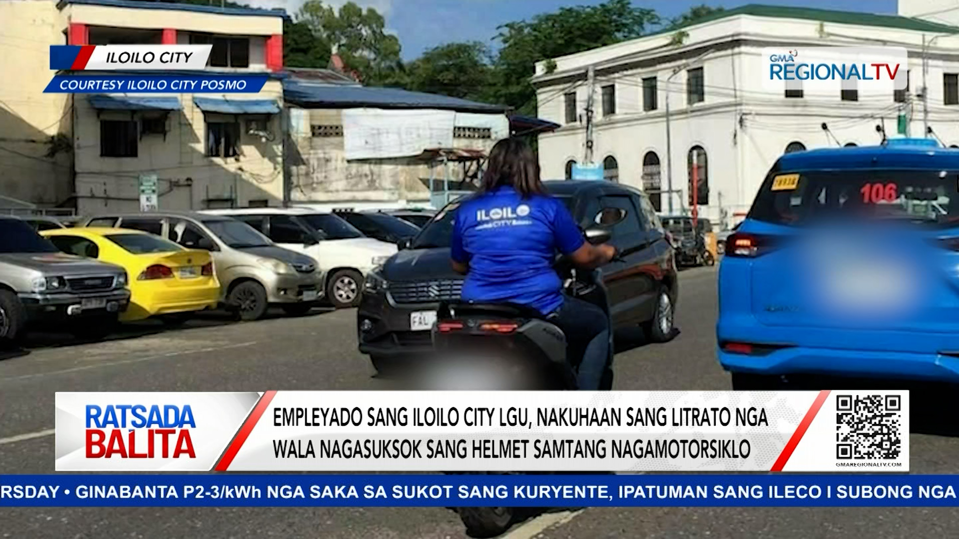 Empleyado sang Iloilo City LGU, wala nagasuksok sang helmet samtang nagamotorsiklo | Ratsada Balita