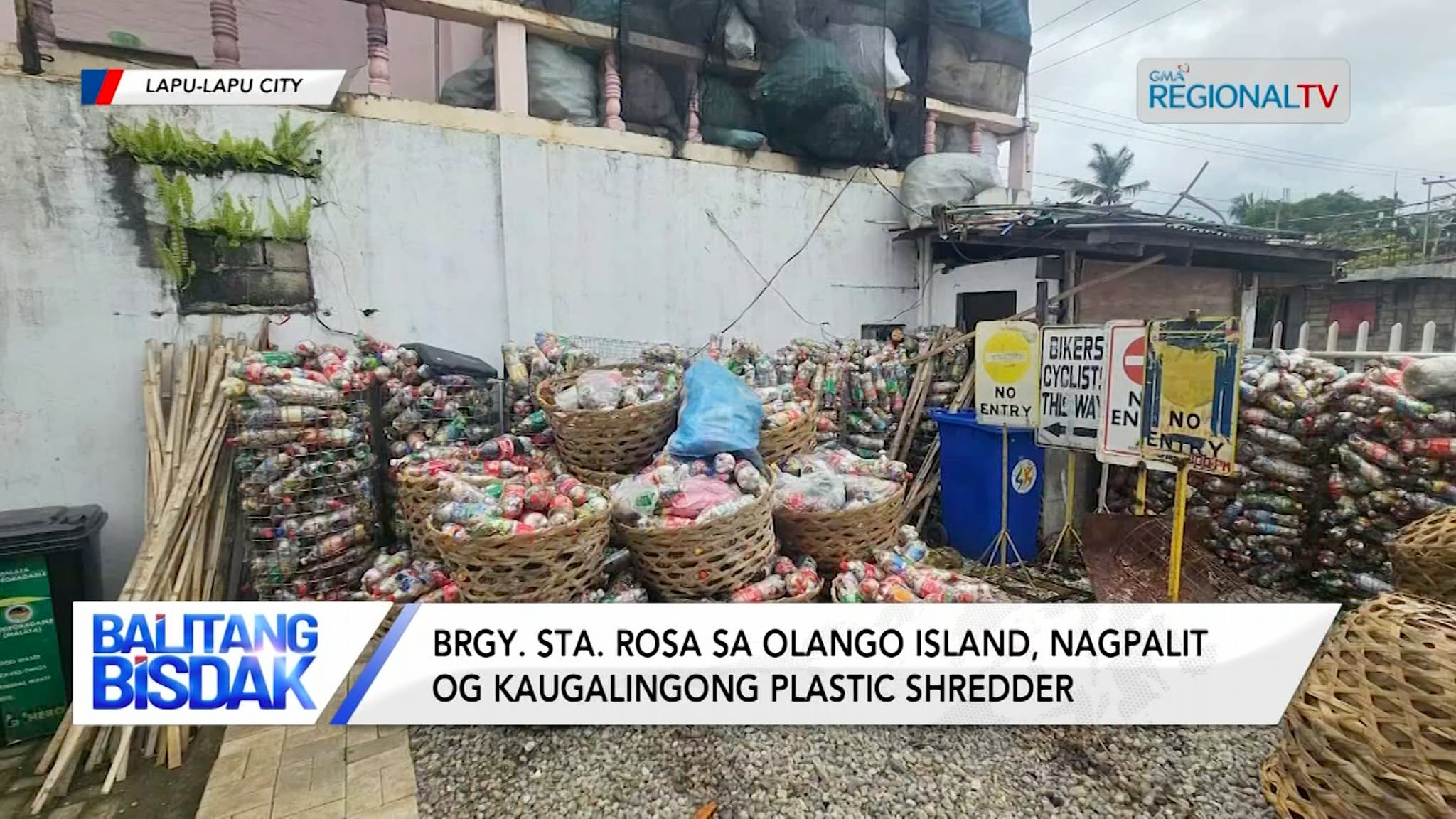 Brgy. Sta. Rosa, Olango Island, Nagpalit og kaugalingong Plastic Shredder | Balitang Bisdak