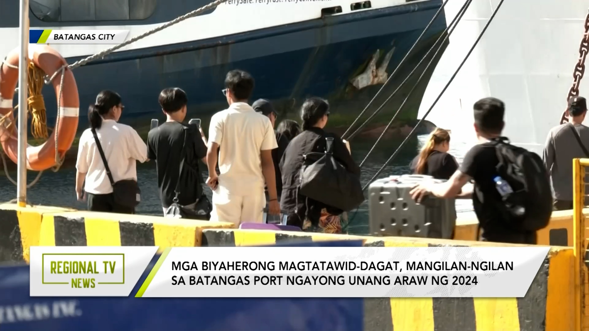 Mga biyahero sa Batangas Port, mangilan-ngilan pa lang ngayong unang ...