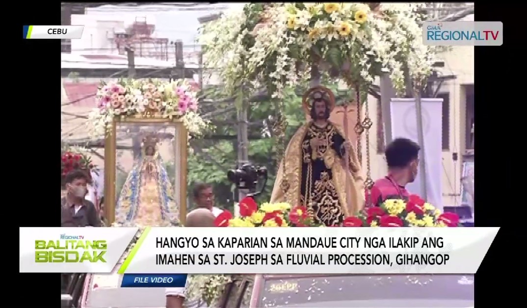Imahen ni San Jose sa Mandaue City, iapil na sa fluvial procession