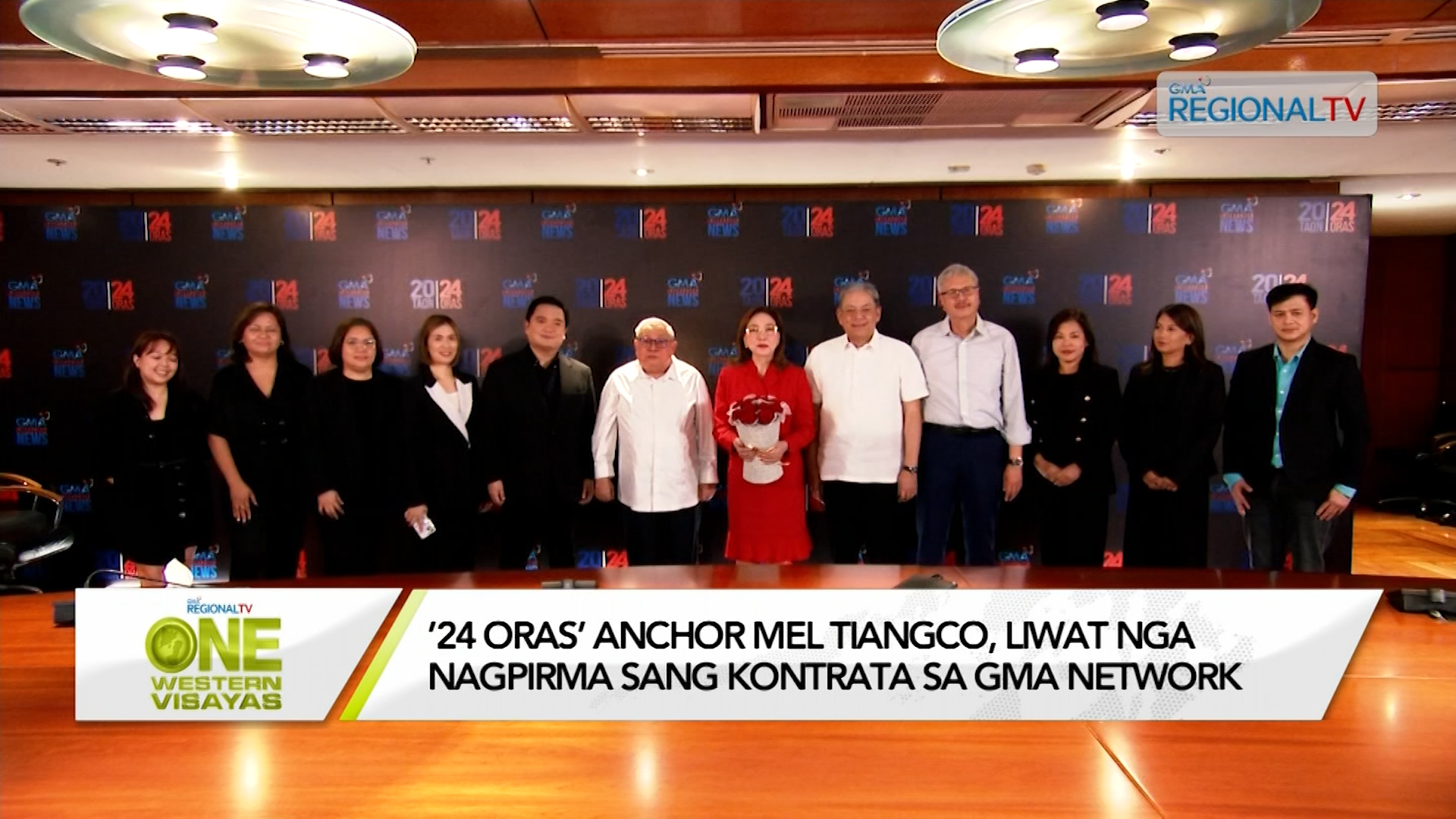 ’24 Oras’ Anchor Mel Tiangco, liwat nga nagpirma sang kontrata sa GMA Network