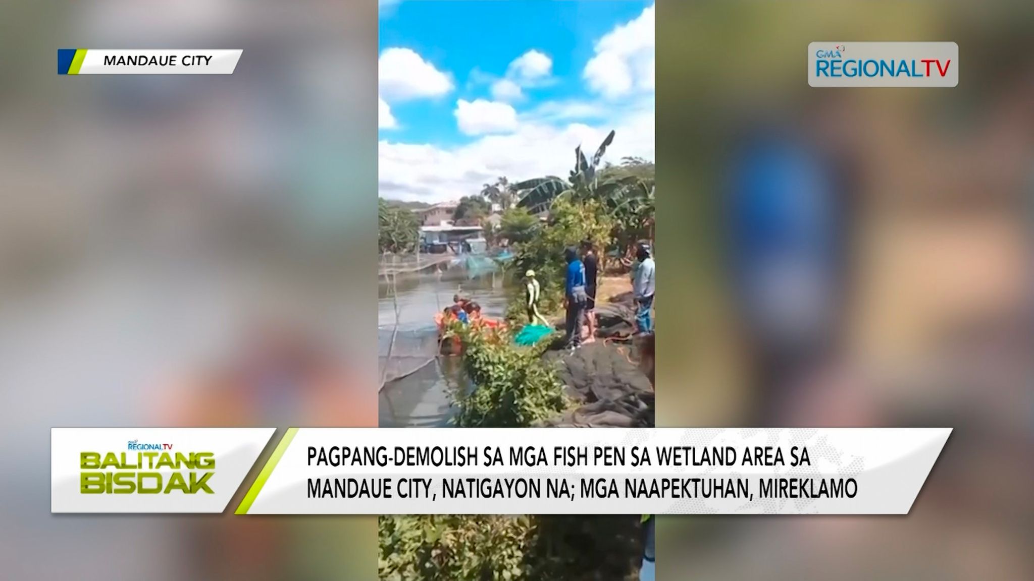 Clearing operations sa fish pen sa Mandaue City, natigayon