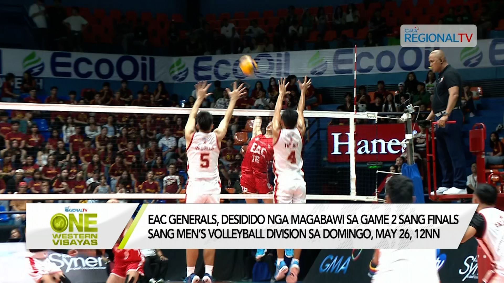 EAC Generals, desidido nga magabawi sa game 2 sang Men’s Volleybal finals