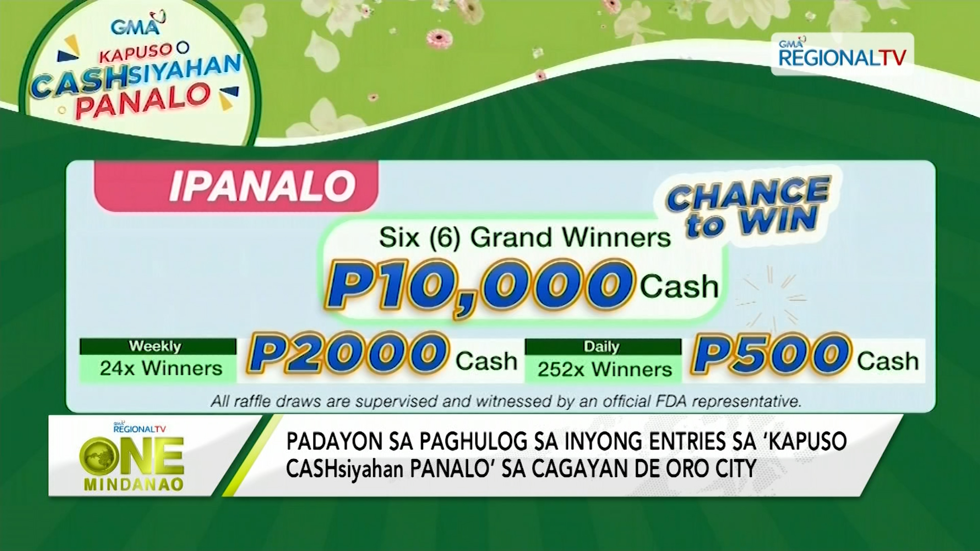 Padayon sa paghulog sa entries sa ‘Kapuso Cashsiyahan Panalo’ sa Cagayan de Oro City