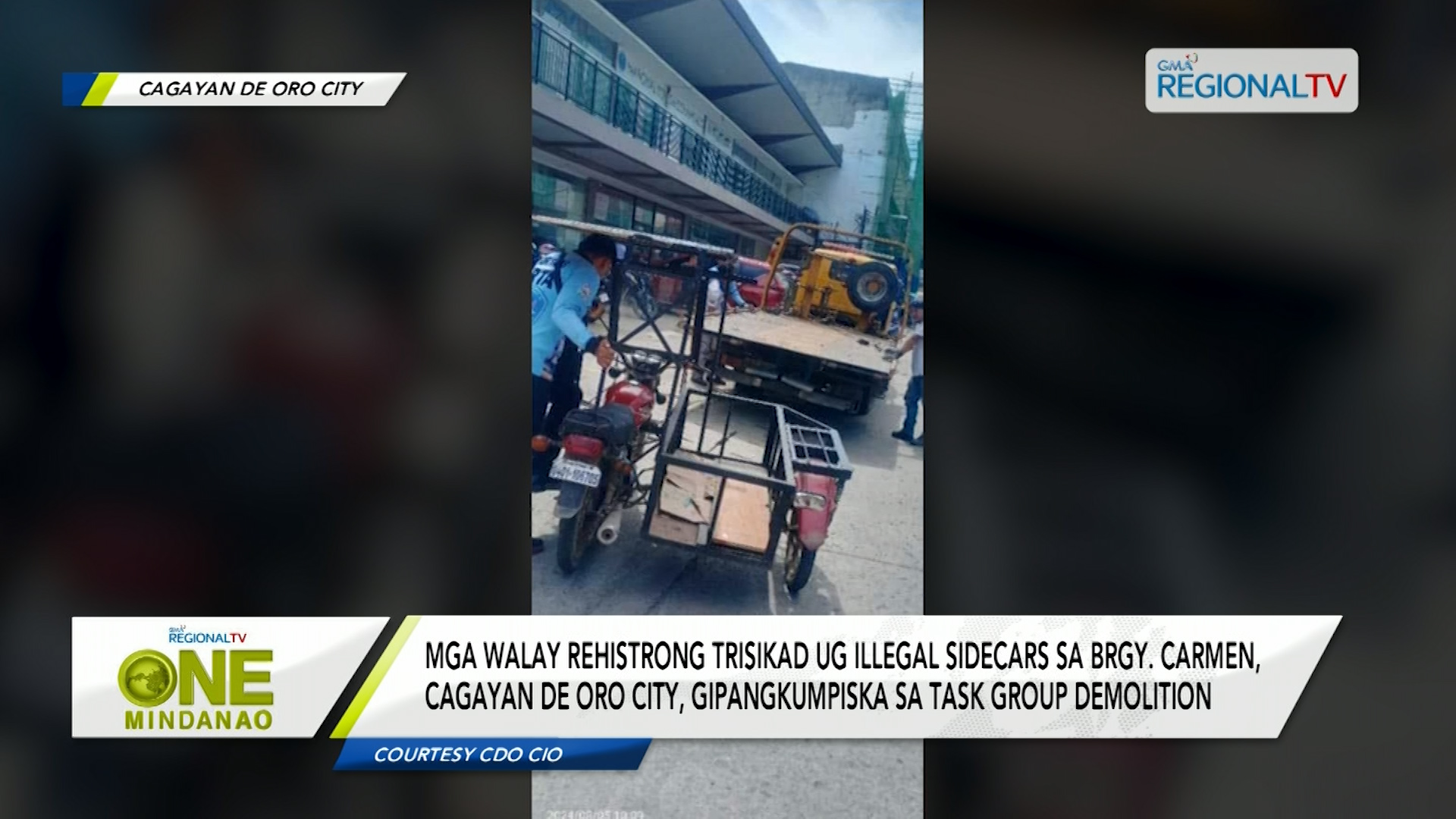 Walay rehistrong trisikad ug illegal sidecars sa Cagayan de Oro City, gipangkumpiska