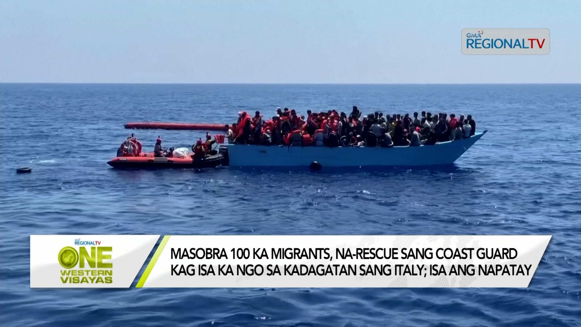 Masobra 100 ka migrants, na-rescue sang Coast Guard sa kadagatan sang Italy