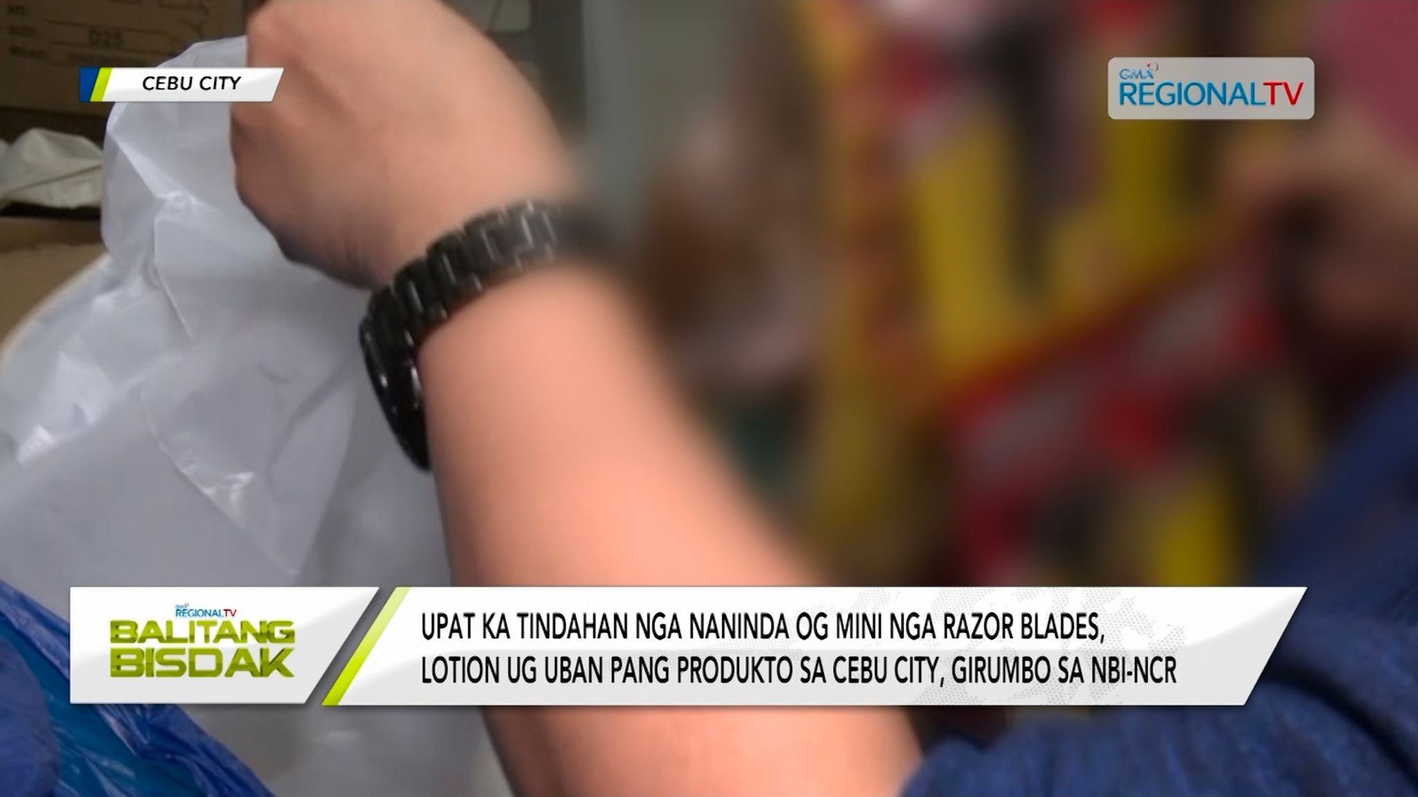 Mga mini nga lotion, razor blade ug uban pa, nasakmit sa NBI