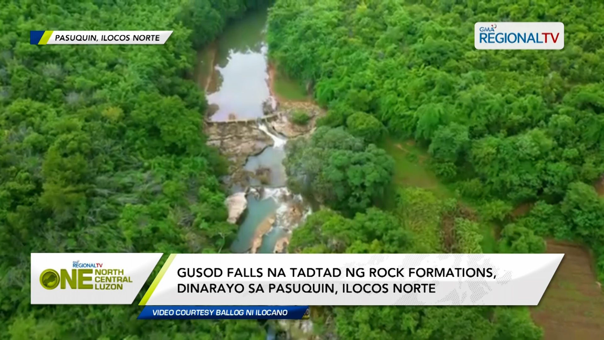 Gusod Falls na tadtad ng rock formations, dinarayo sa Ilocos Norte