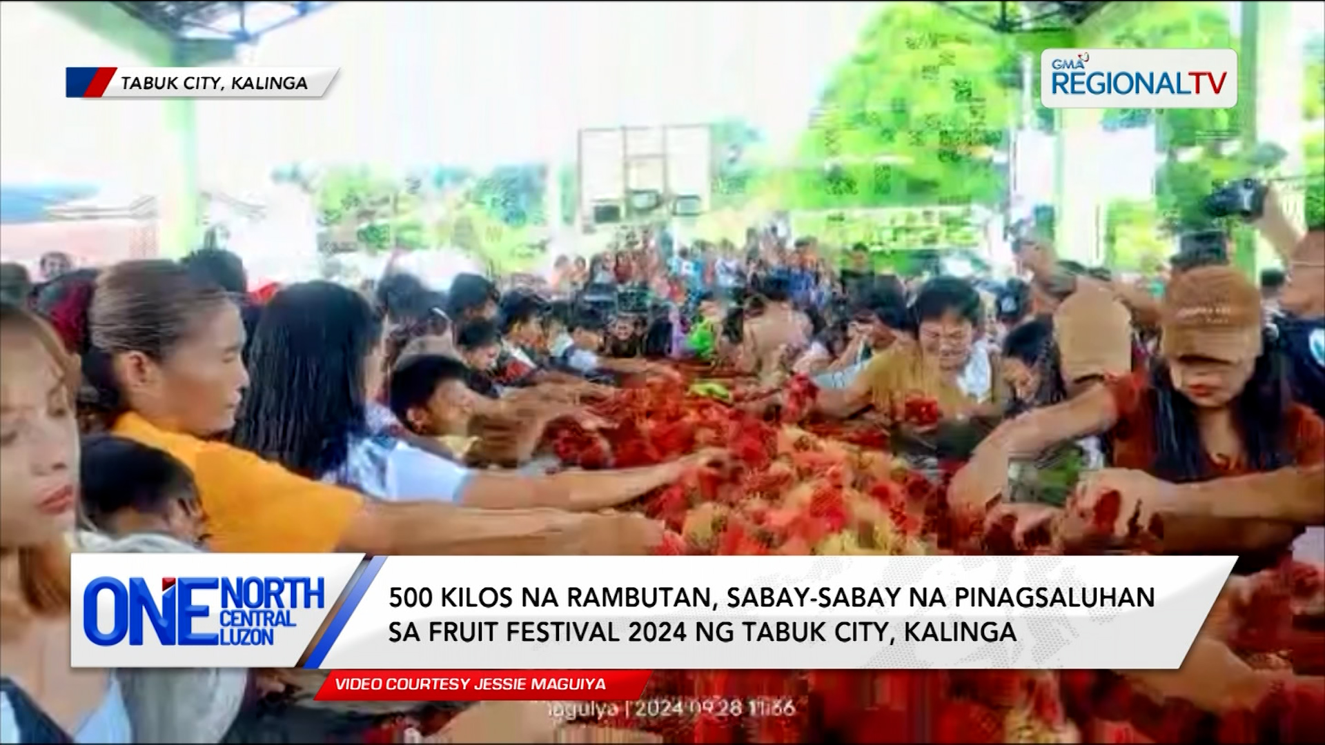 500 kilos na rambutan, sabay-sabay na pinagsaluhan sa Tabuk City, Kalinga