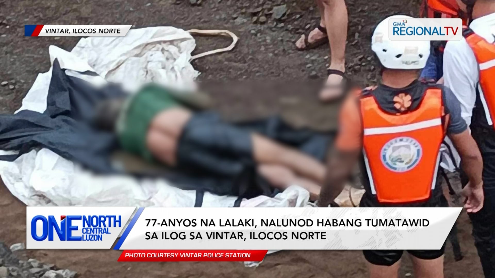 77-anyos na lalaki, nalunod habang tumatawid sa ilog sa Vintar