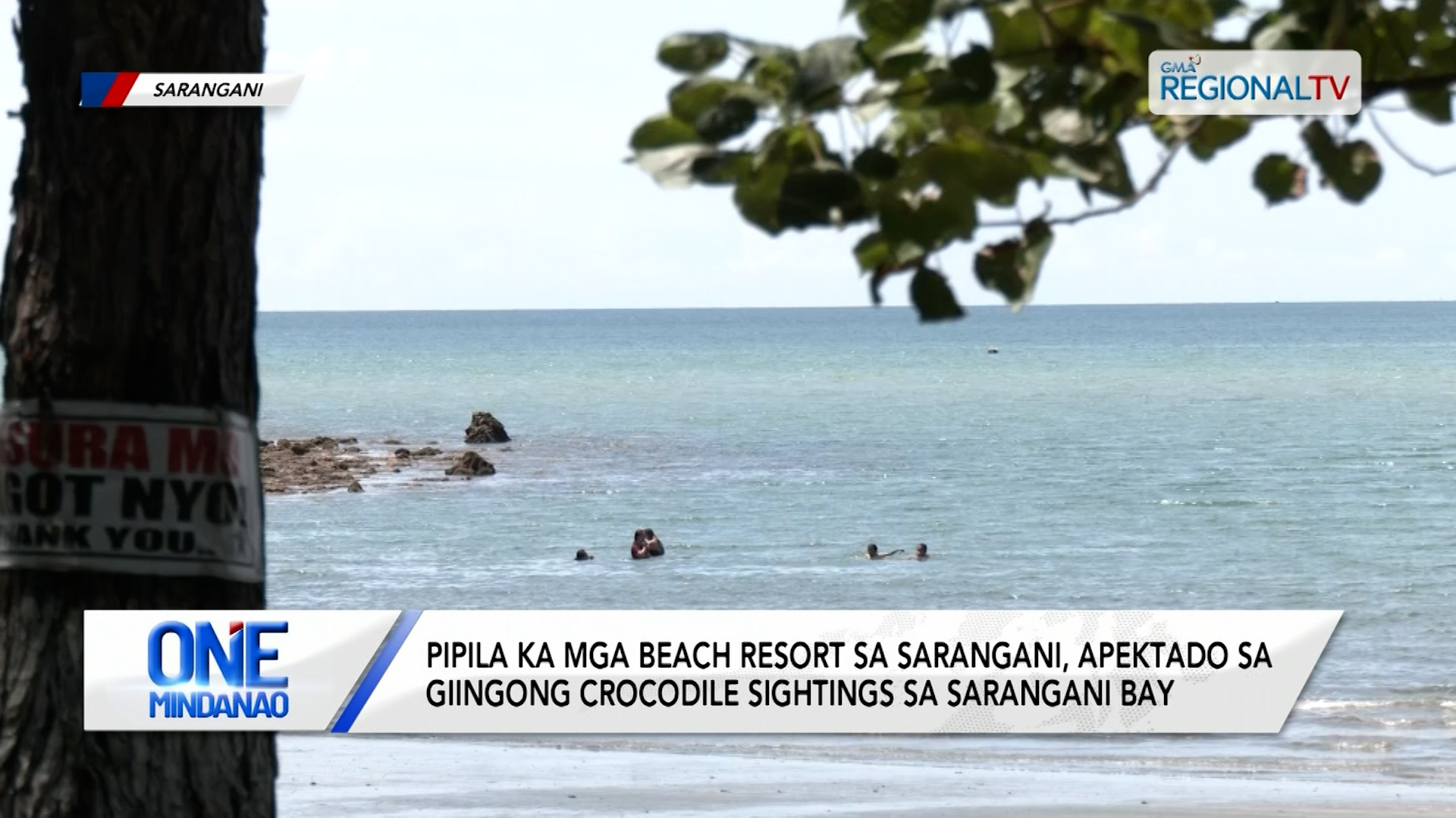 Pipila ka mga beach resort sa Sarangani, apektado sa giingong Crocodile Sightings