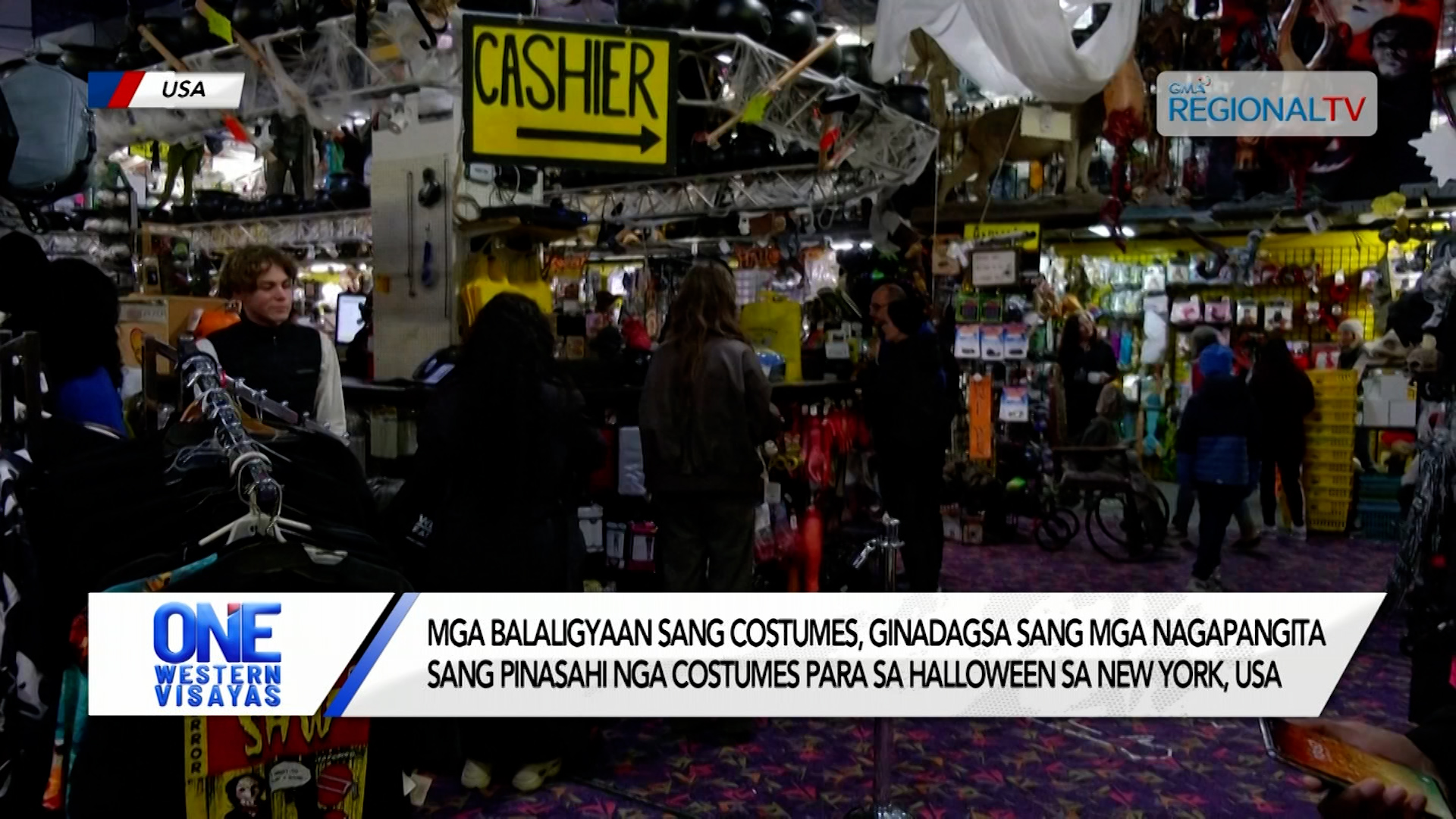 Gindagsa sang mga nagapangita sang pinasahi nga costumes sa halloween