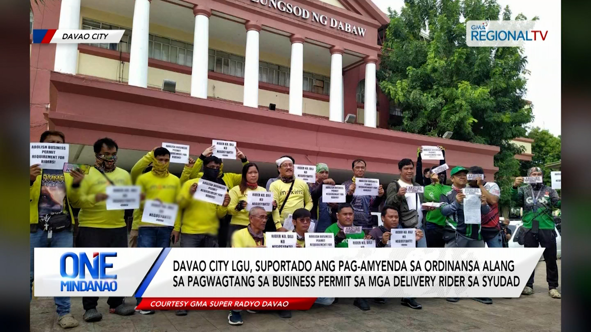 Davao City LGU, suportado ang pagwagtang sa business permit sa delivery riders