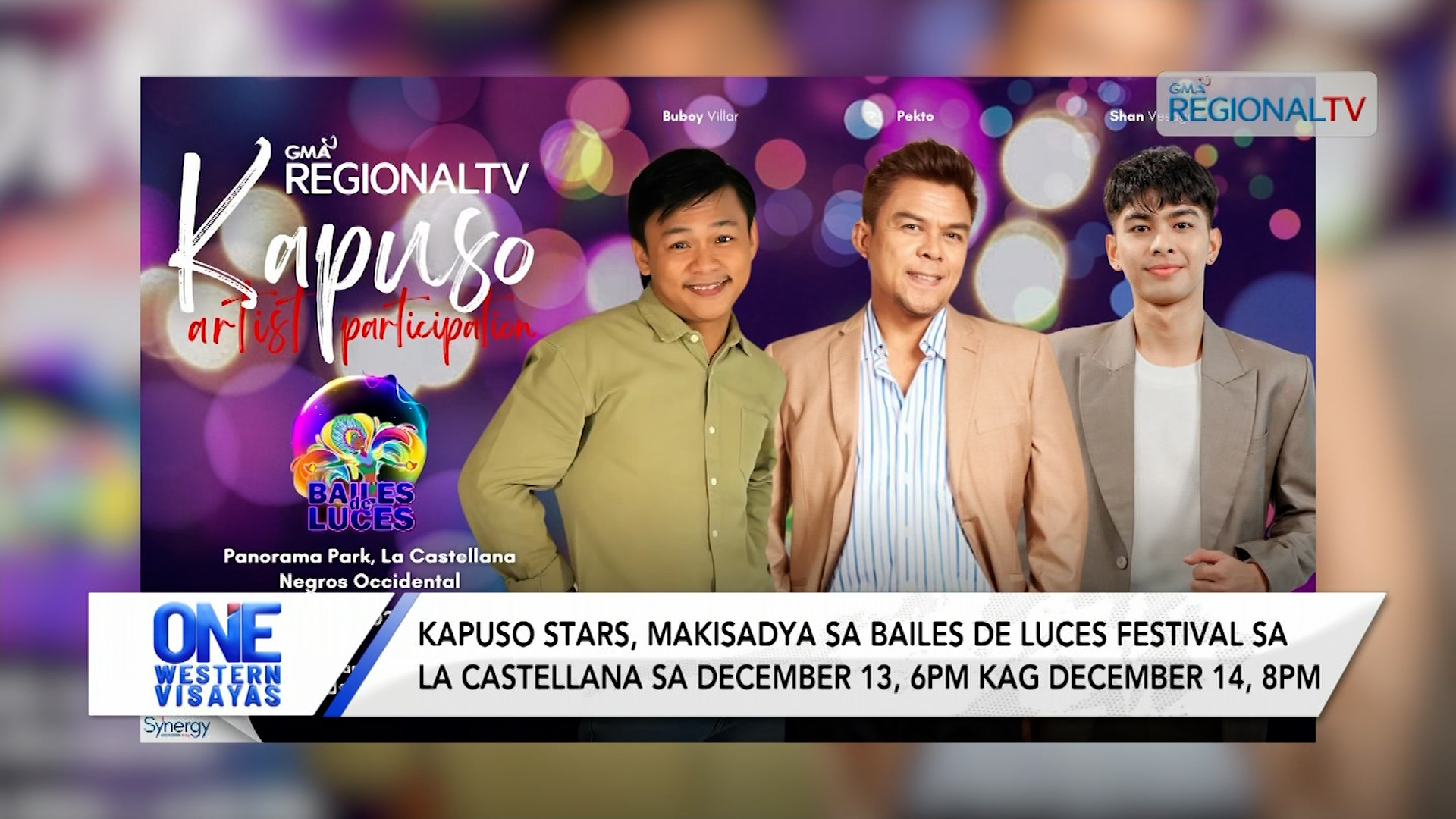 Kapuso Stars, makisadya sa Bailes de Luces Festival sa La Castellana