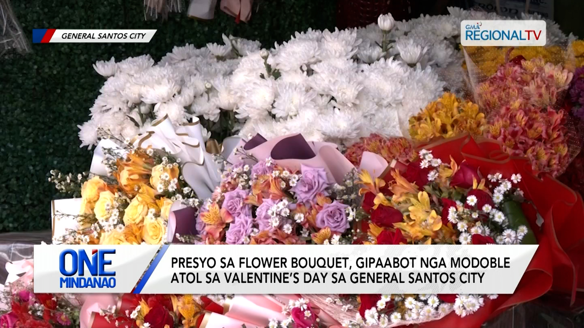 Presyo sa flower bouquet, gipaabot nga modoble sa Valentine’s Day