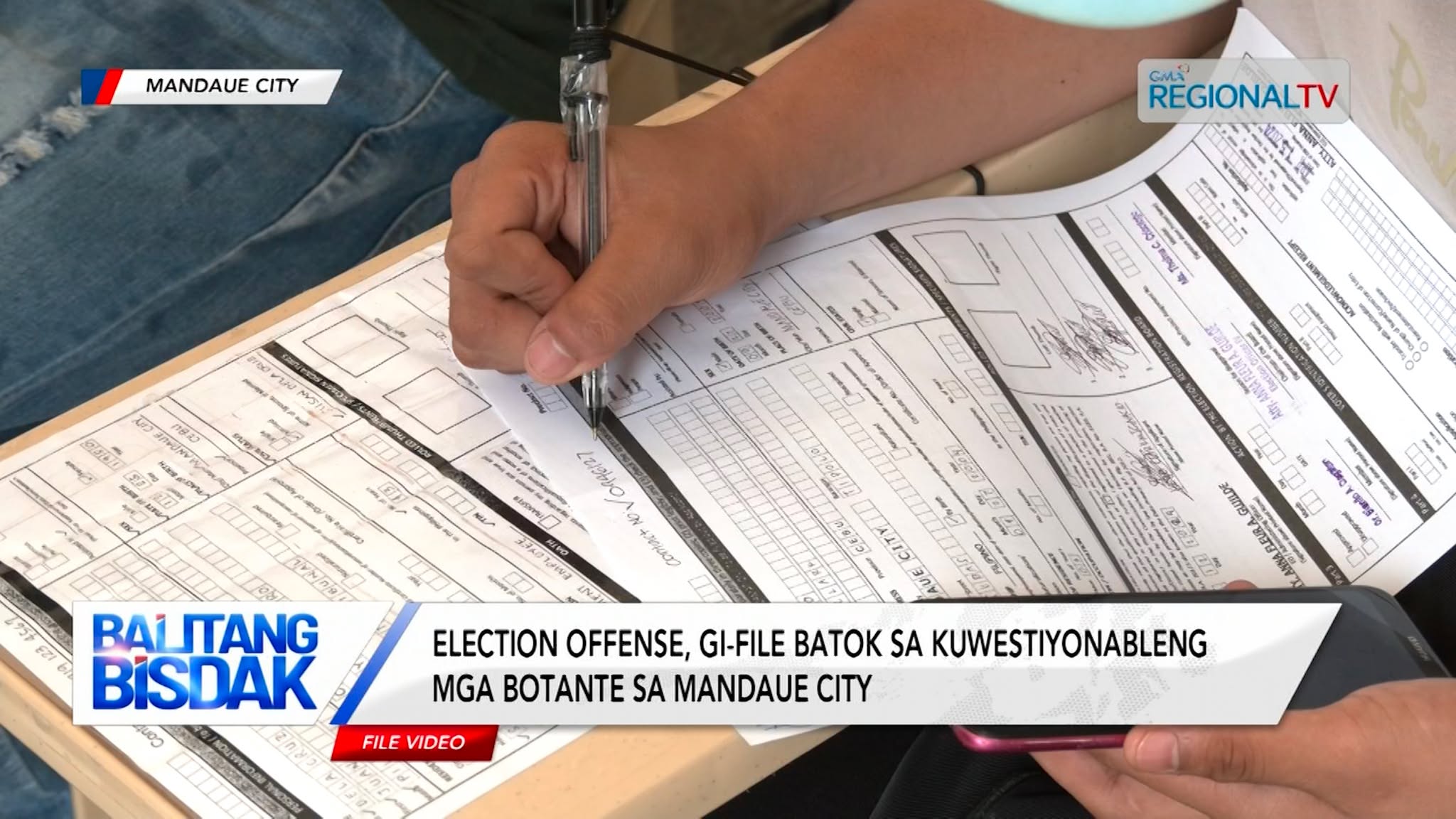 Election Offense, gi-file batok sa kuwestiyonableng mga botante sa Mandaue City