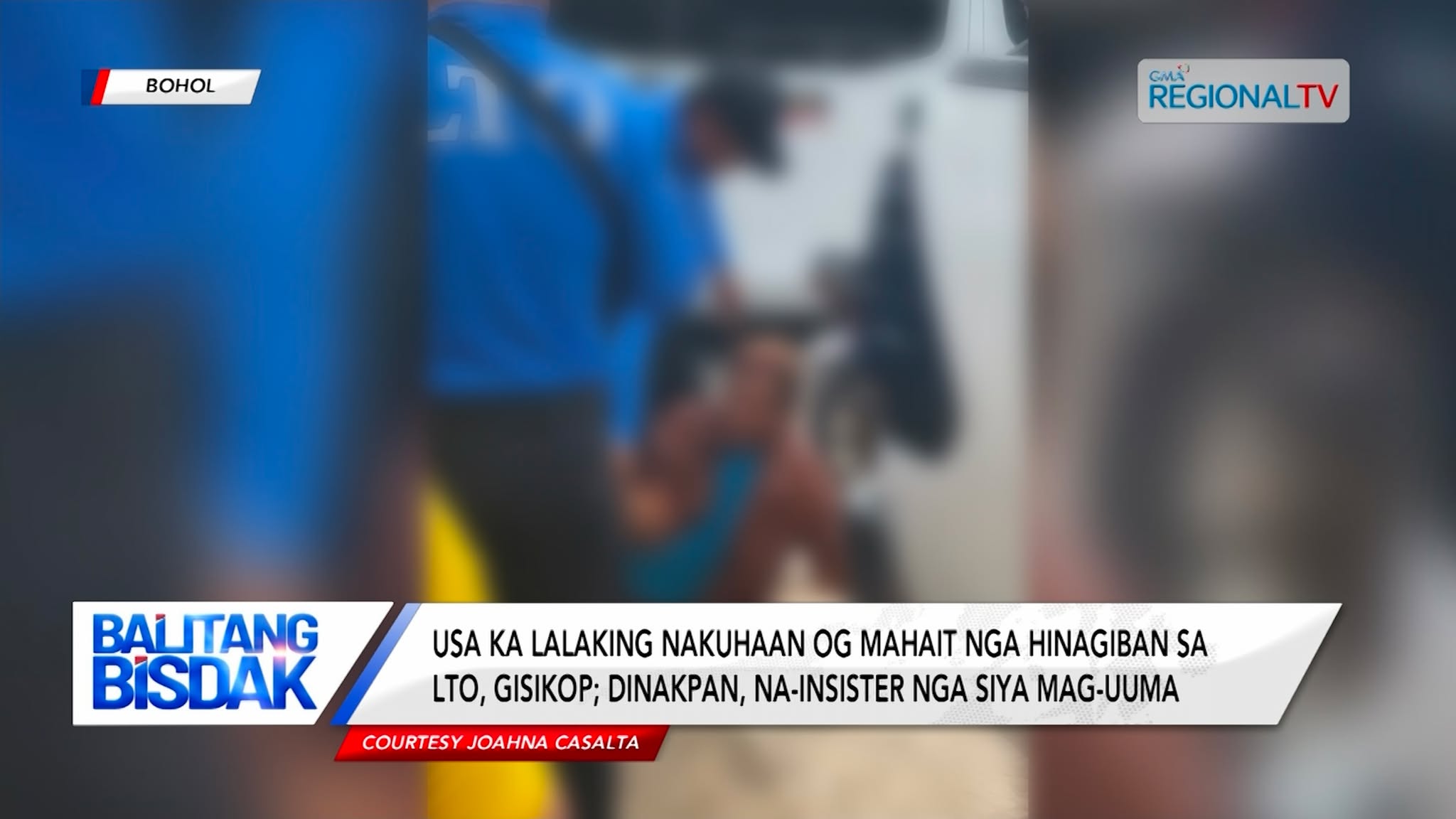 Pagdakop sa LTO sa lalaking nakuhaan og hait nga hinagiban sa Bohol, giimbestigaran