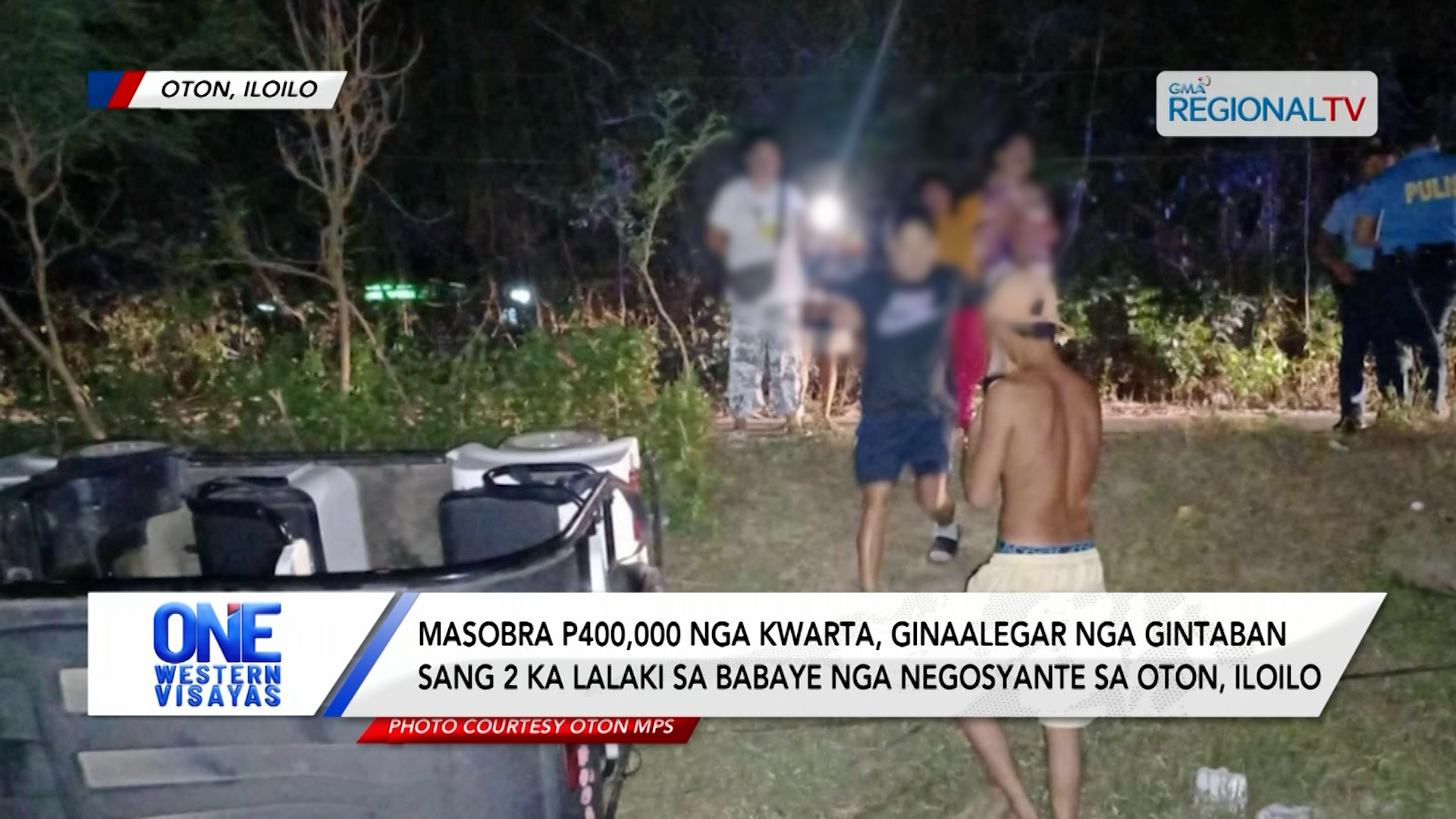 Babaye nga negosyante sa Oton, Iloilo, ginaalegar ginholdap sang 2 ka lalaki