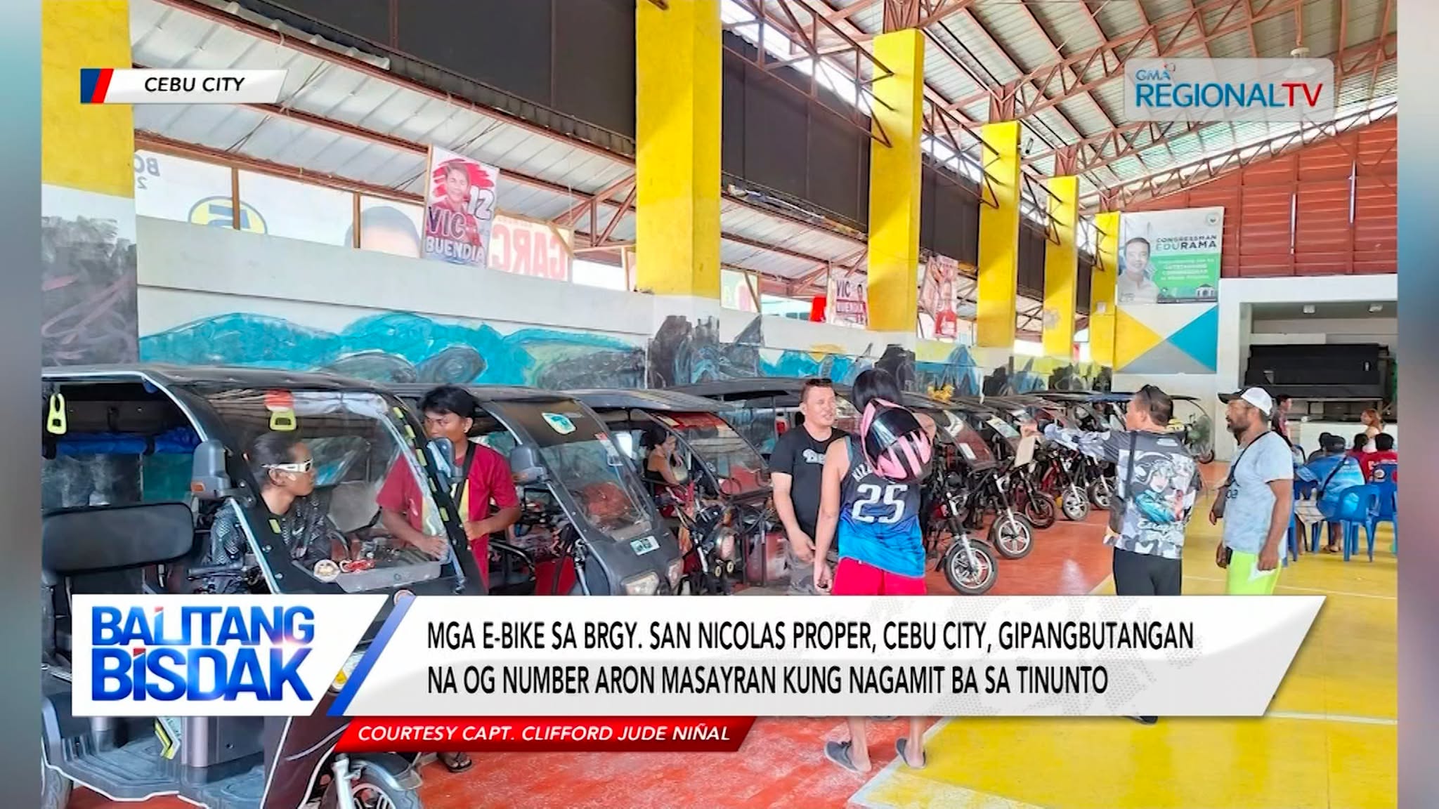 Pagbutang og numero sa mga e-bike sa San Nicolas Proper, makatabang sa krimen
