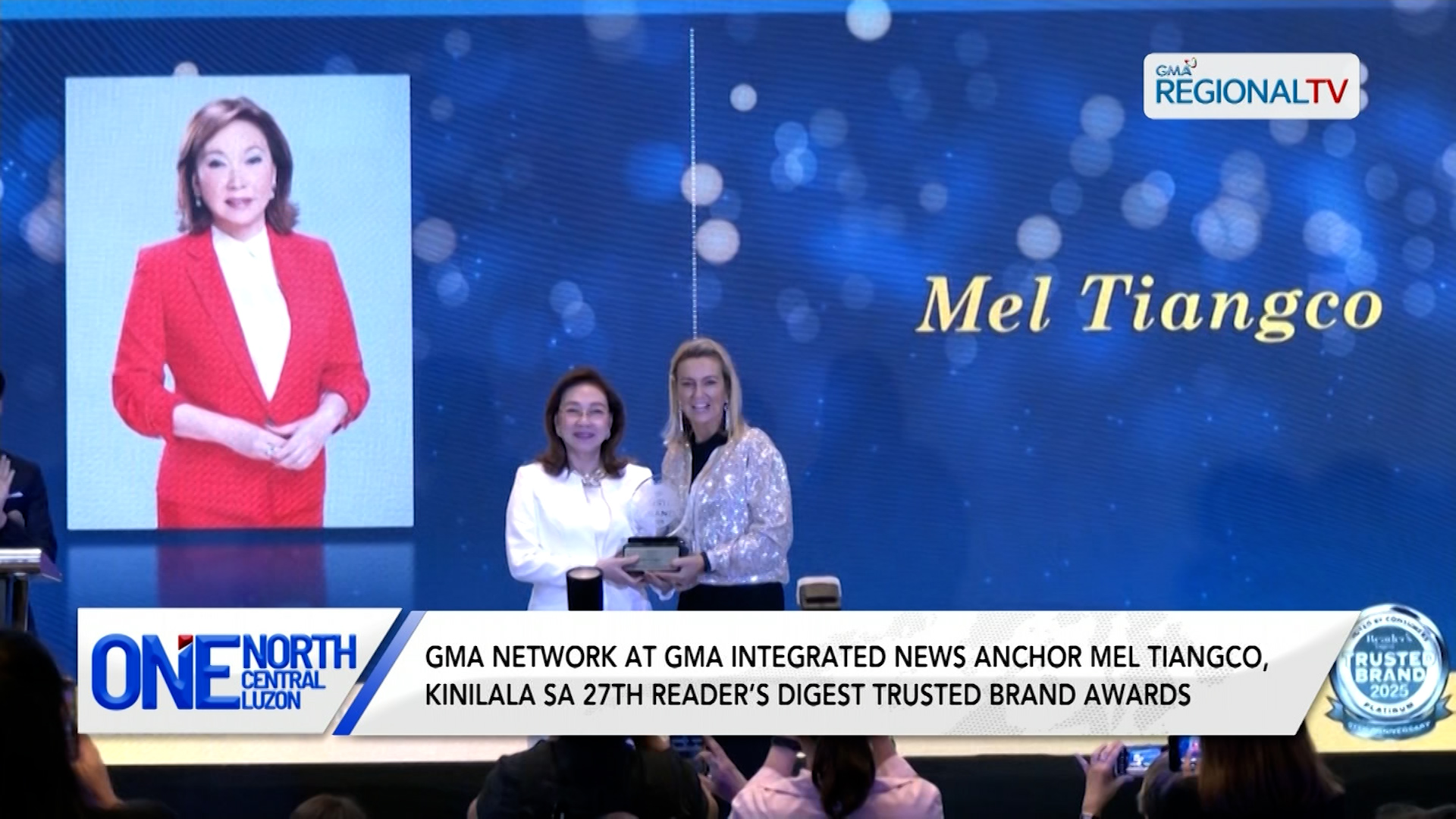 GMA Network at GMA Integrated News anchor Mel Tiangco, kinilala