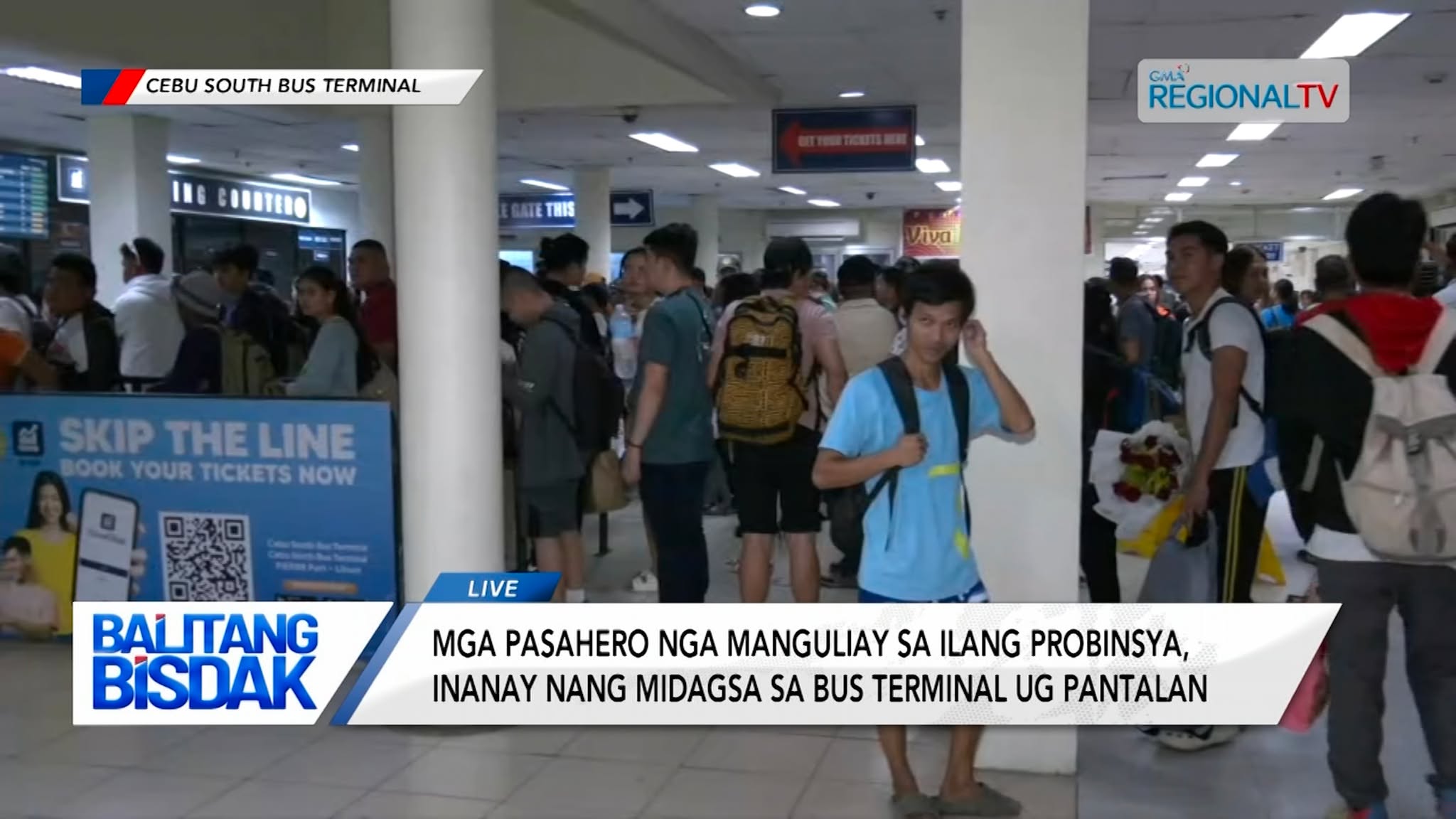 Mga pasahero, inanay na’ng midagsa sa bus terminals ug pantalan sa Cebu