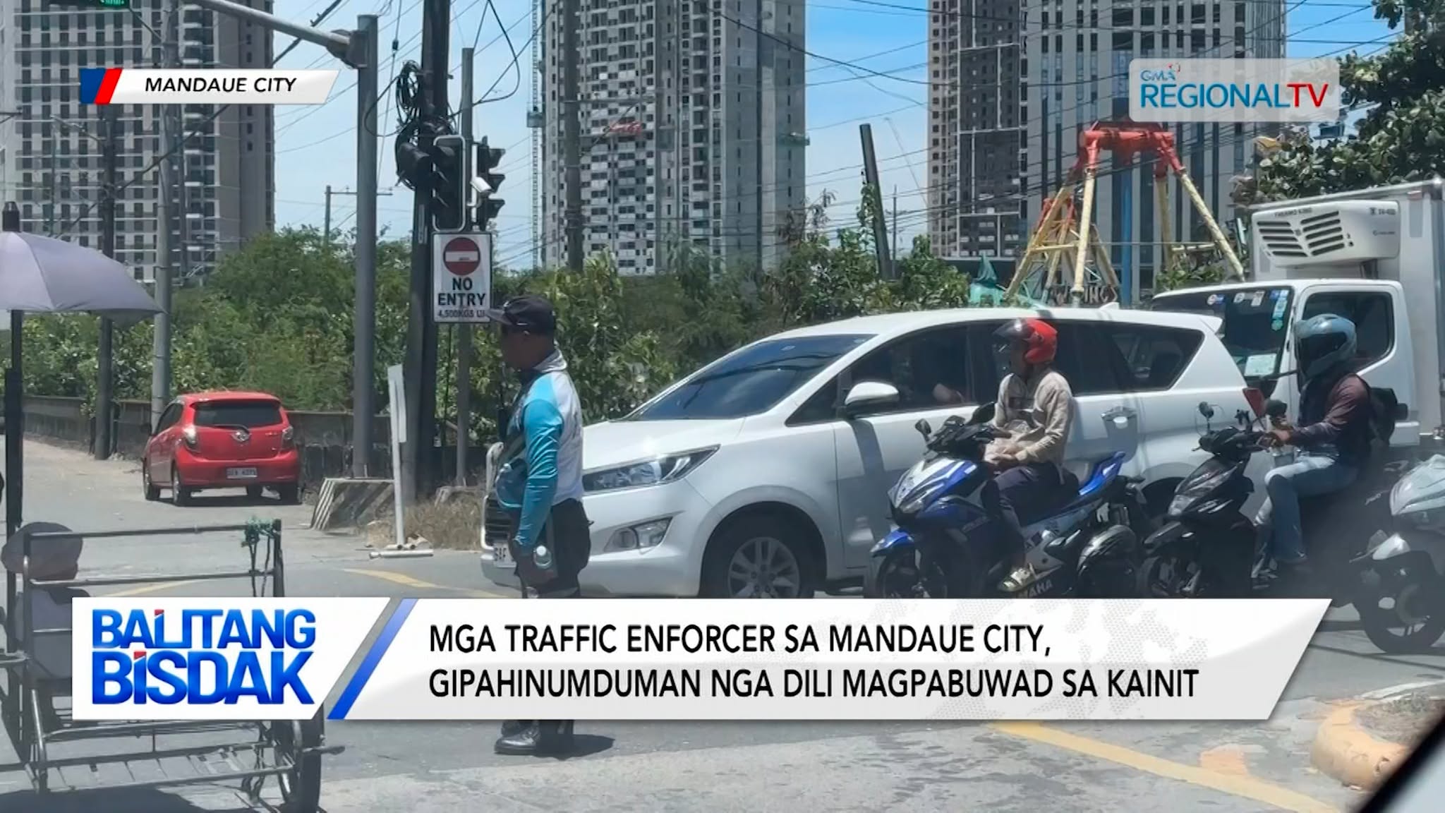 Mga traffic enforcer sa Mandaue, gipahinumduman nga dili magpabuwad sa kainit