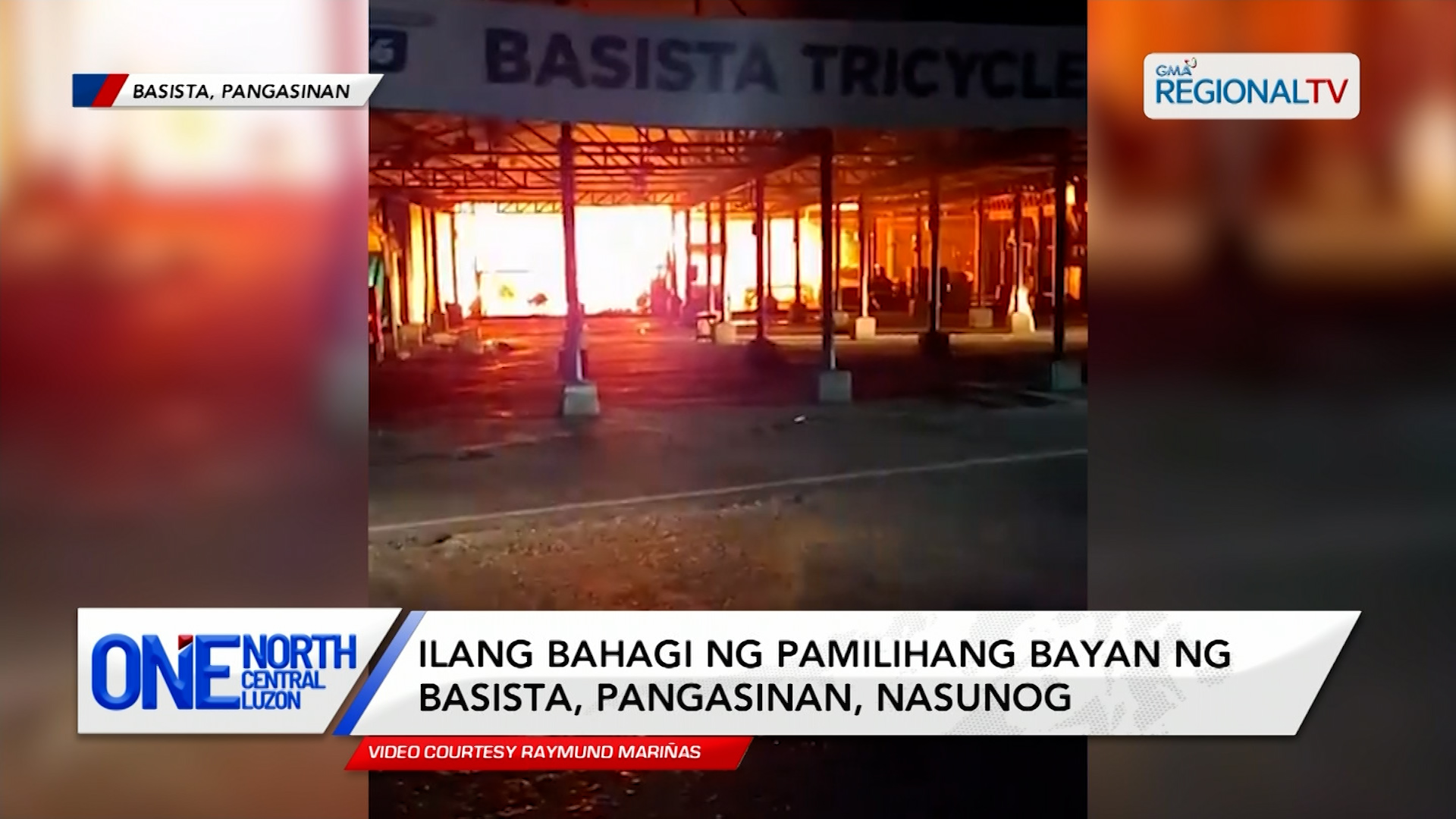 Ilang bahagi ng pamilihang bayan ng Basista, Pangasinan, nasunog