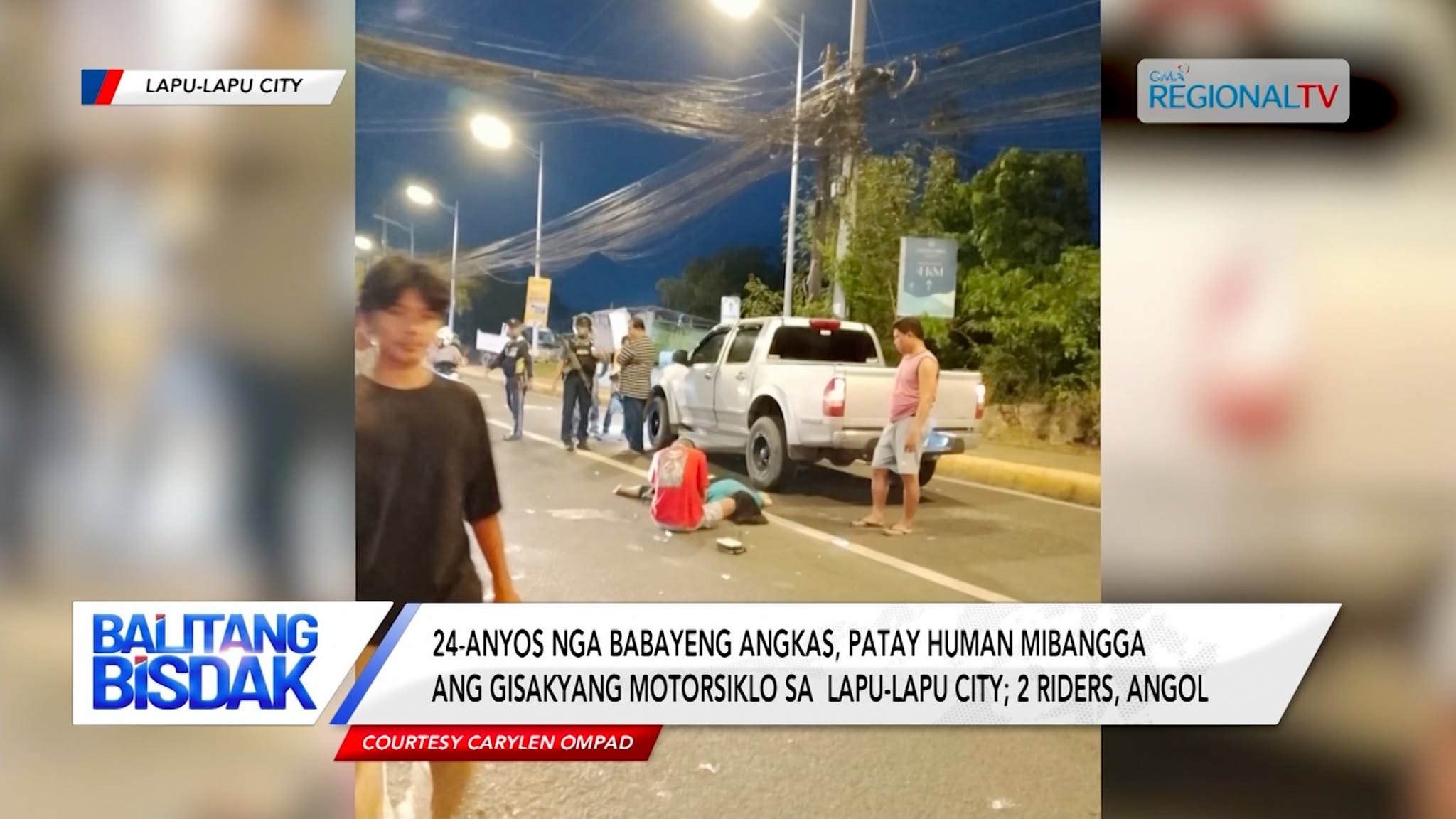 24-anyos nga babayeng angkas, patay human madisgrasya ang gisakyang motorsiklo