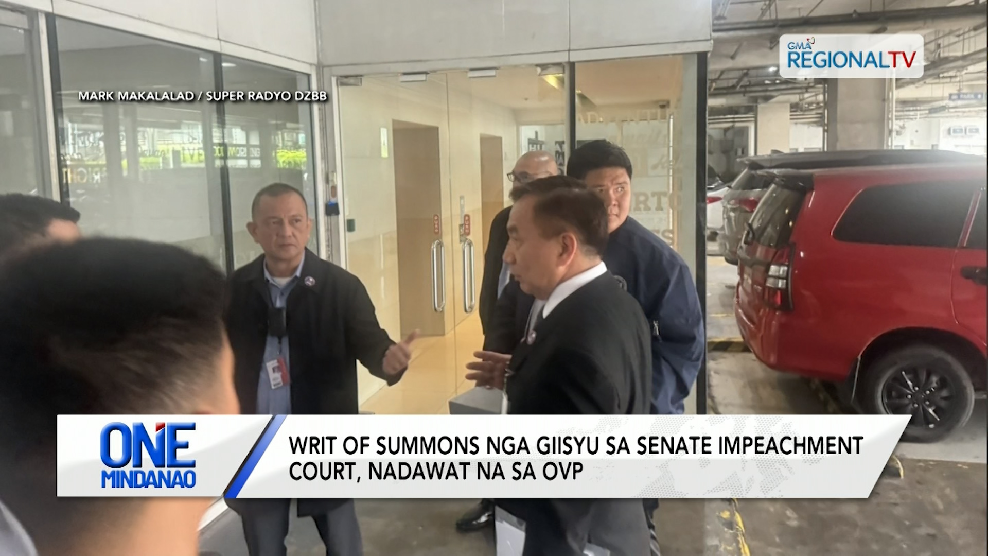 Writ of Summons nga giisyu sa senate impeachment court, nadawat na sa OVP