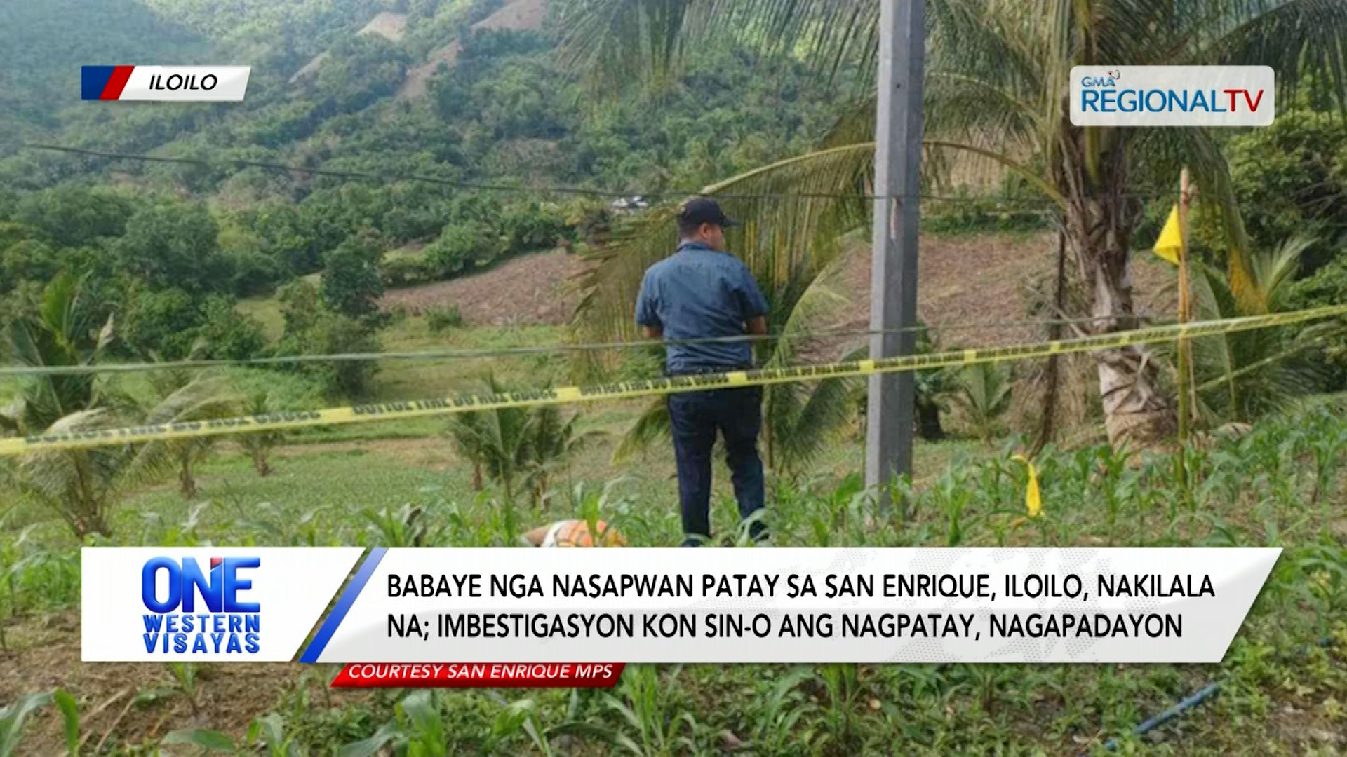 Babaye nga Nasapwan Patay  sa San Enrique, Iloilo, Nakilala Na