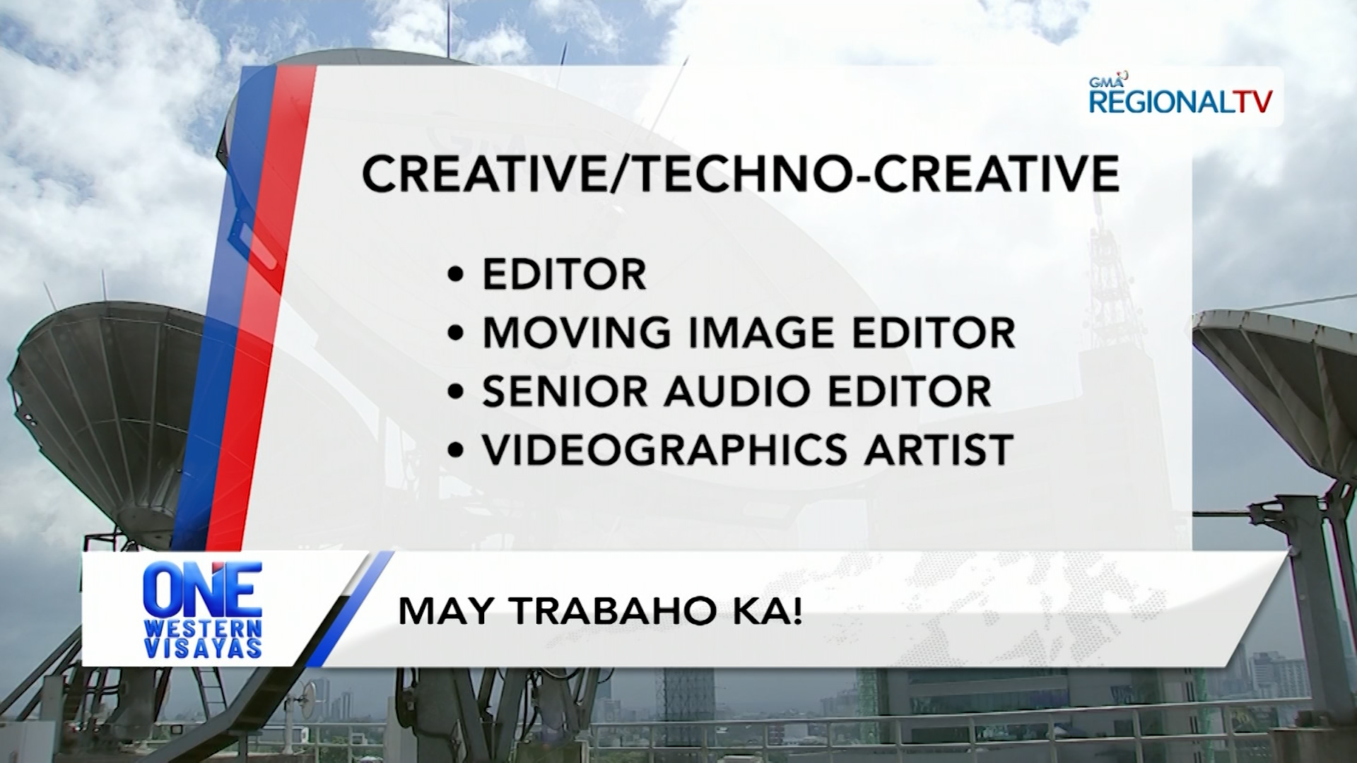 Mga bakante nga posisyon sa GMA Network nga sarang aplayan