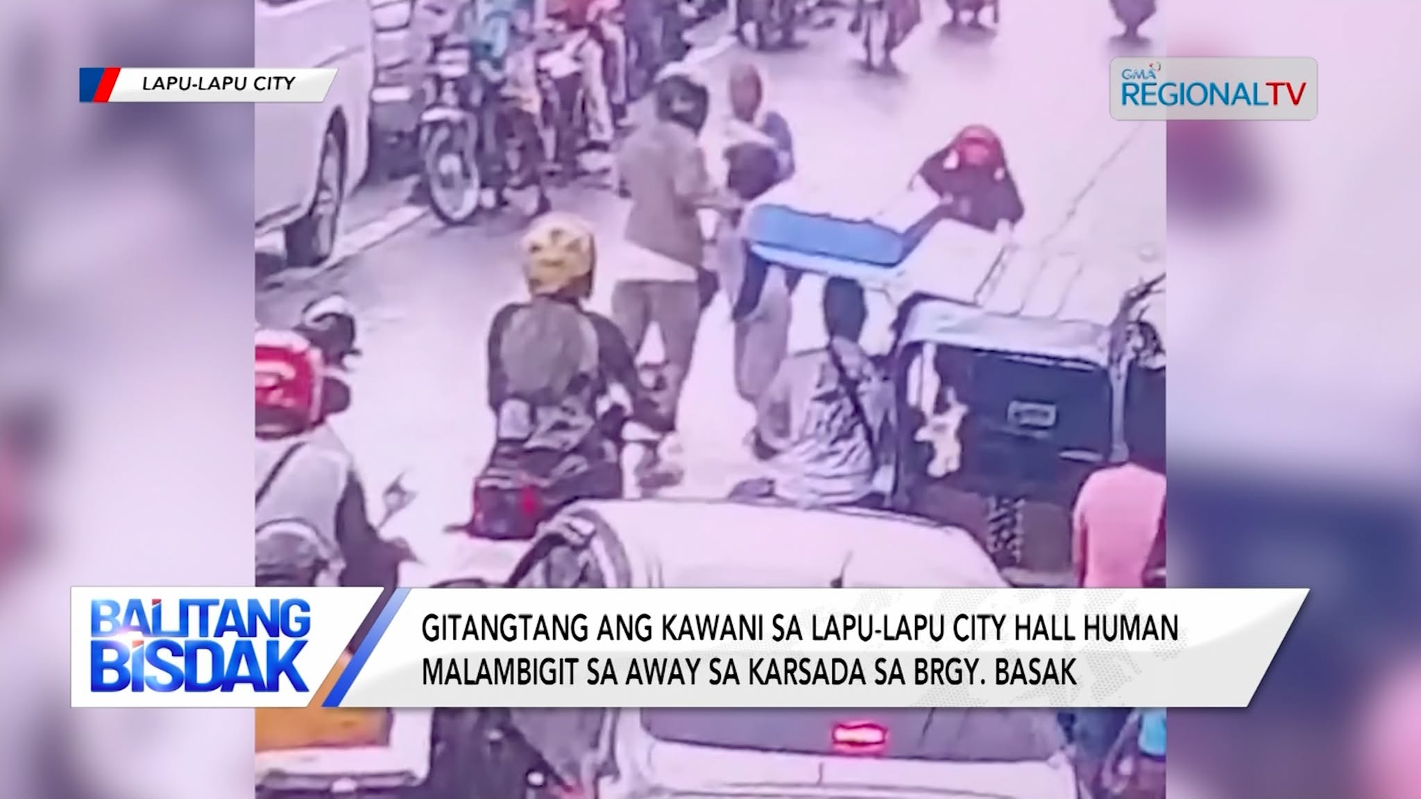 Kawani sa Lapu-Lapu City Hall nga malambigit sa away sa karsada, ipatangtang