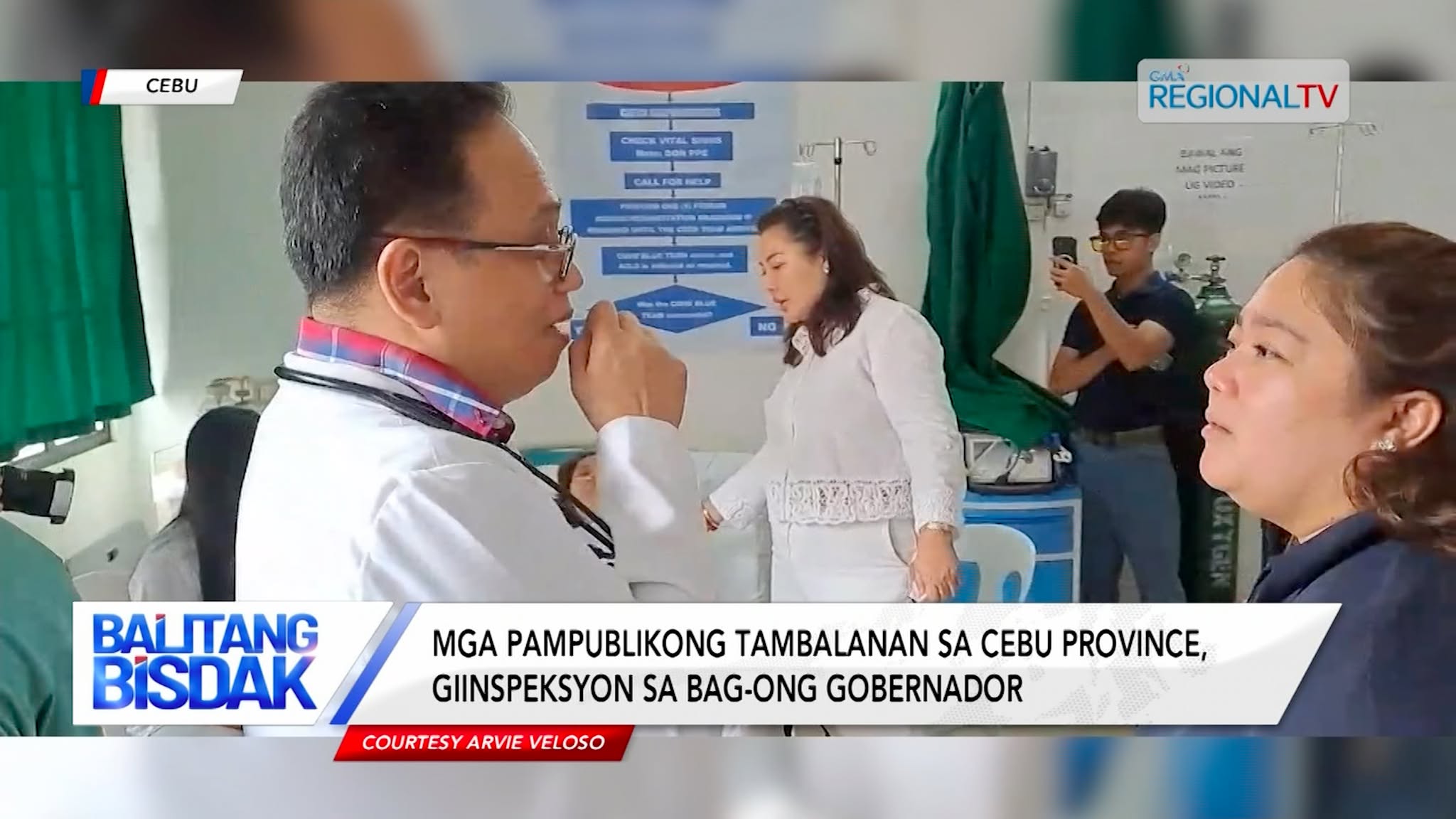 Mga pampublikong tambalanan sa Cebu Province, giinspeksyon sa bag-ong gobernador