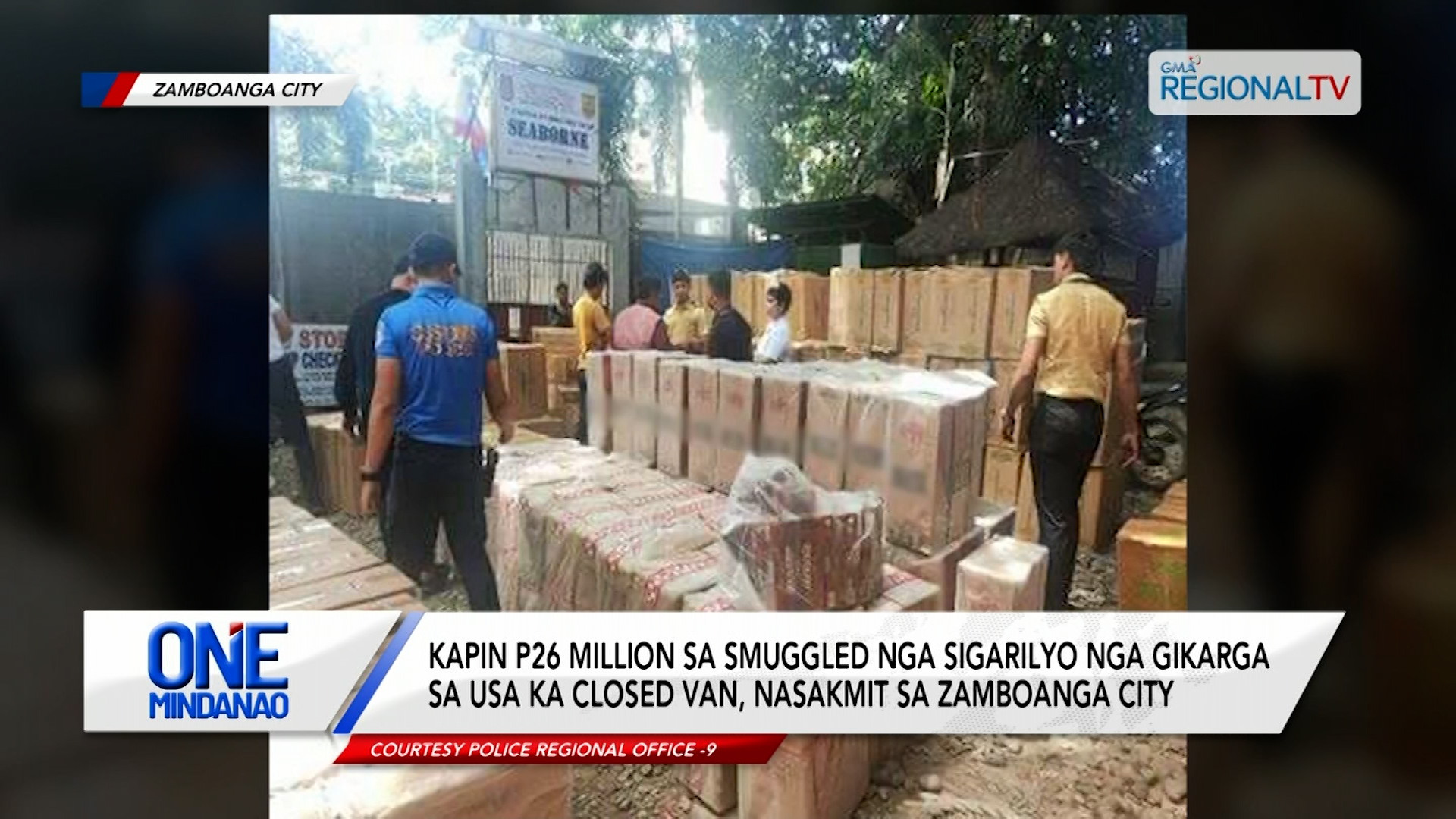 Kapin P26 Million smuggled nga sigarilyo, nasakmit sa Zamboanga City