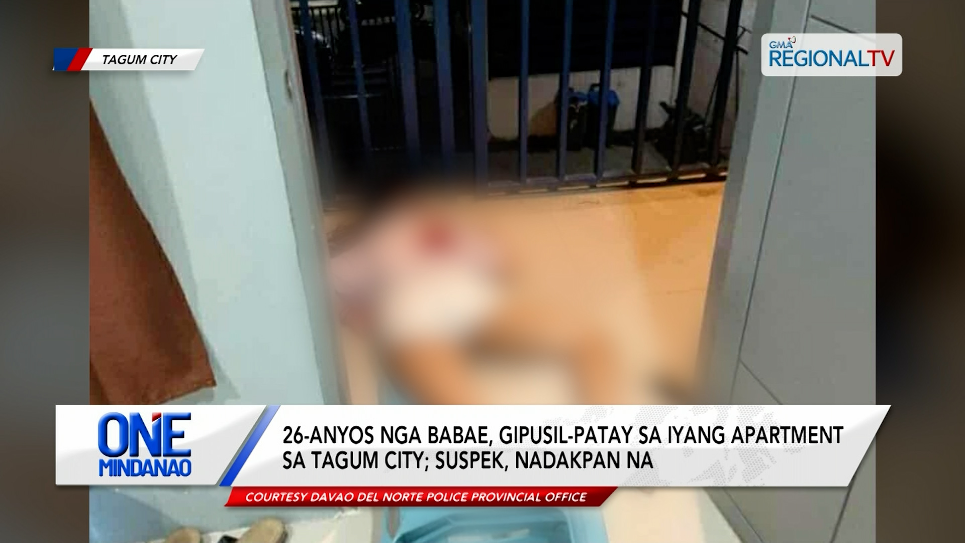 24-anyos nga babae, gipusil-patay sa iyang apartment sa Tagum City