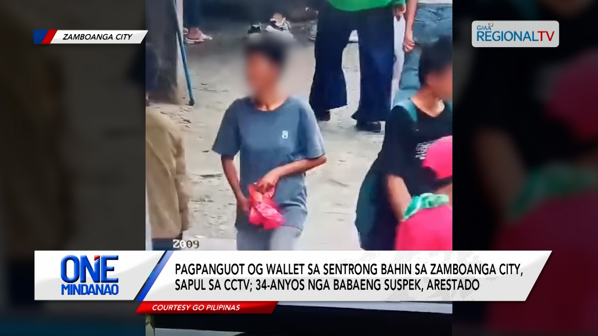 Pagpanguot og wallet sa sentrong bahin sa Zamboanga City, sapul sa CCTV | One Mindanao