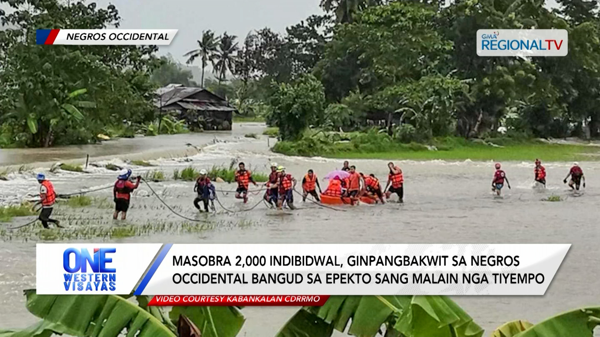 Masobra 2,000 indibidwal, ginpangbakwit sa Negros Occidental bangud sa baha | One Western Visayas
