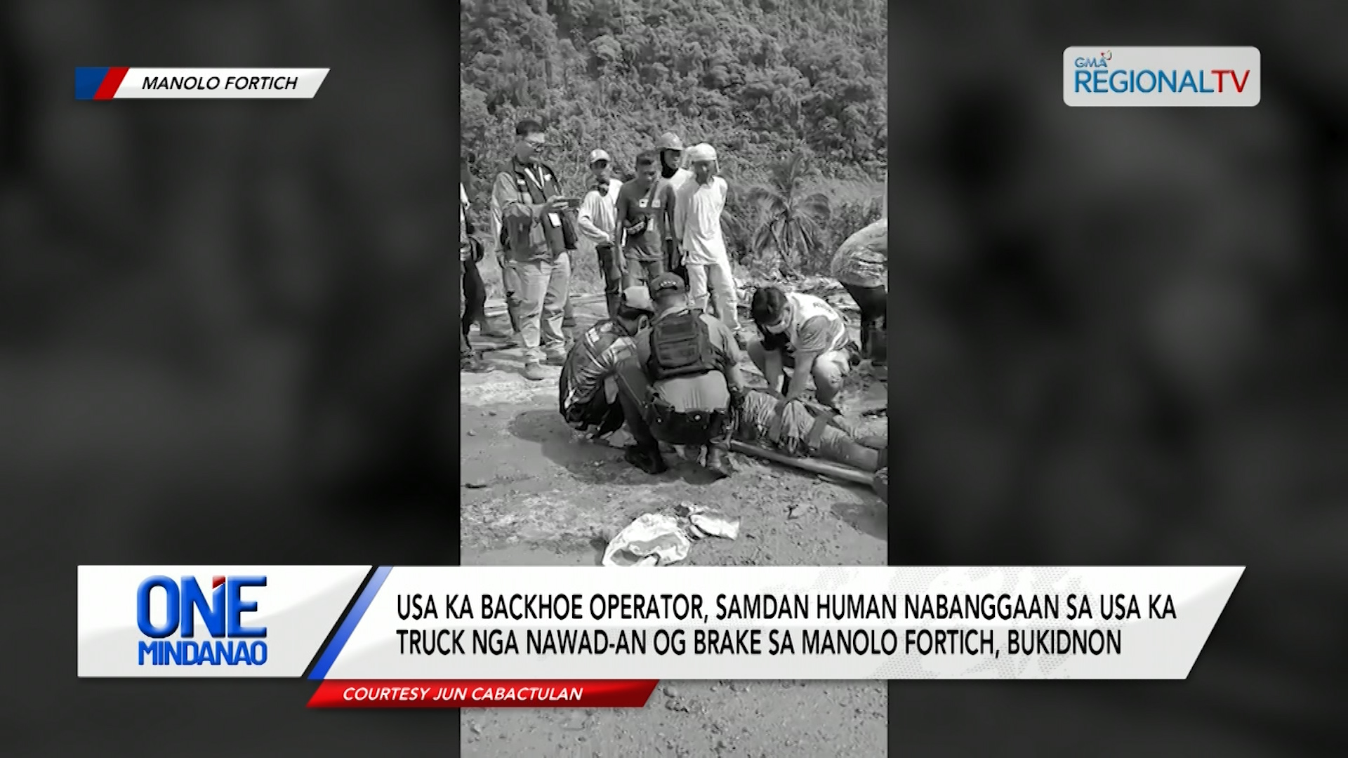 Backhoe operator, samdan human nabanggaan sa usa ka truck sa Bukidnon | One Mindanao