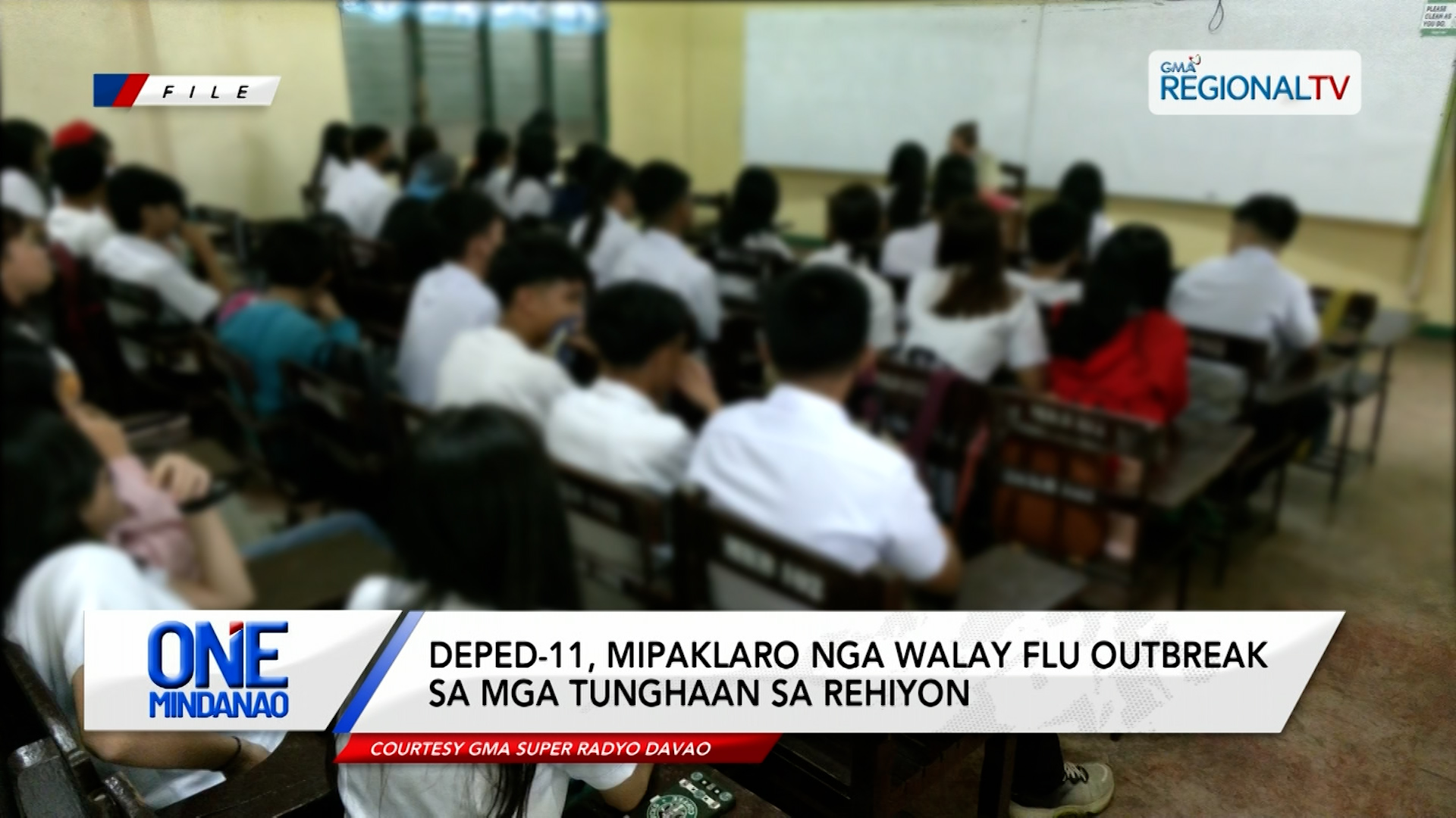 DEPED-11, giklaro nga walay flu outbreak sa rehiyon | One Mindanao