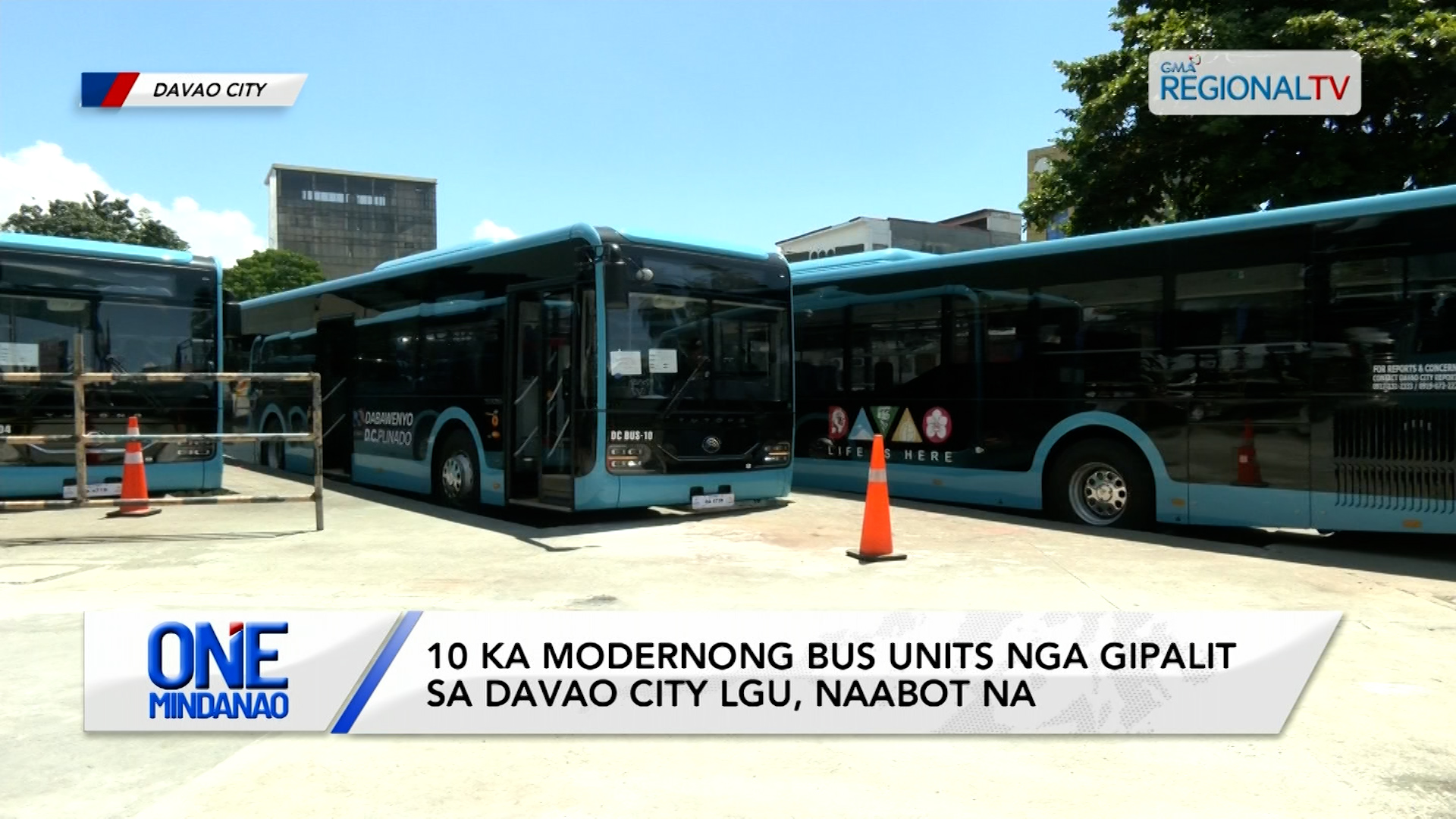 10 ka modernong bus units nga gipalit sa Davao City LGU, naabot na | One Mindanao