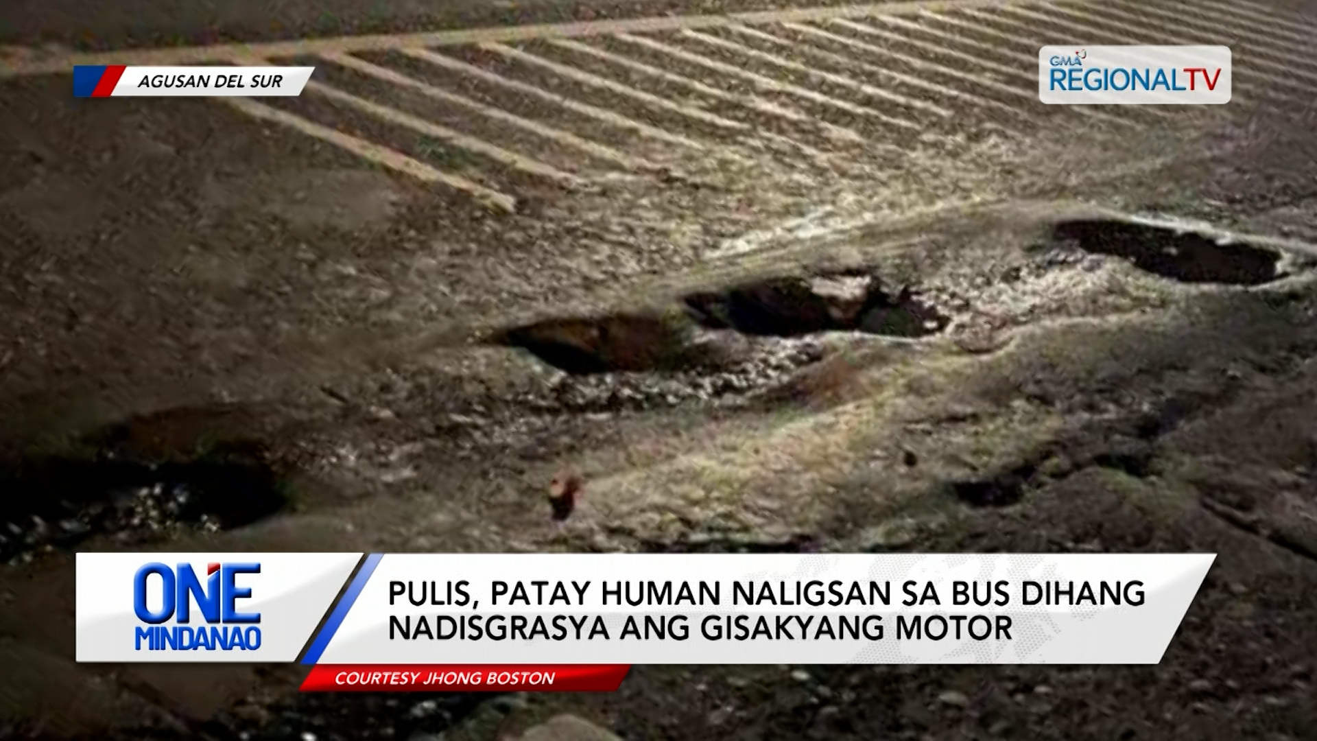 Pulis, patay human naligsan sa bus gihang nadisgrasya ang gisakyang motor | One Mindanao