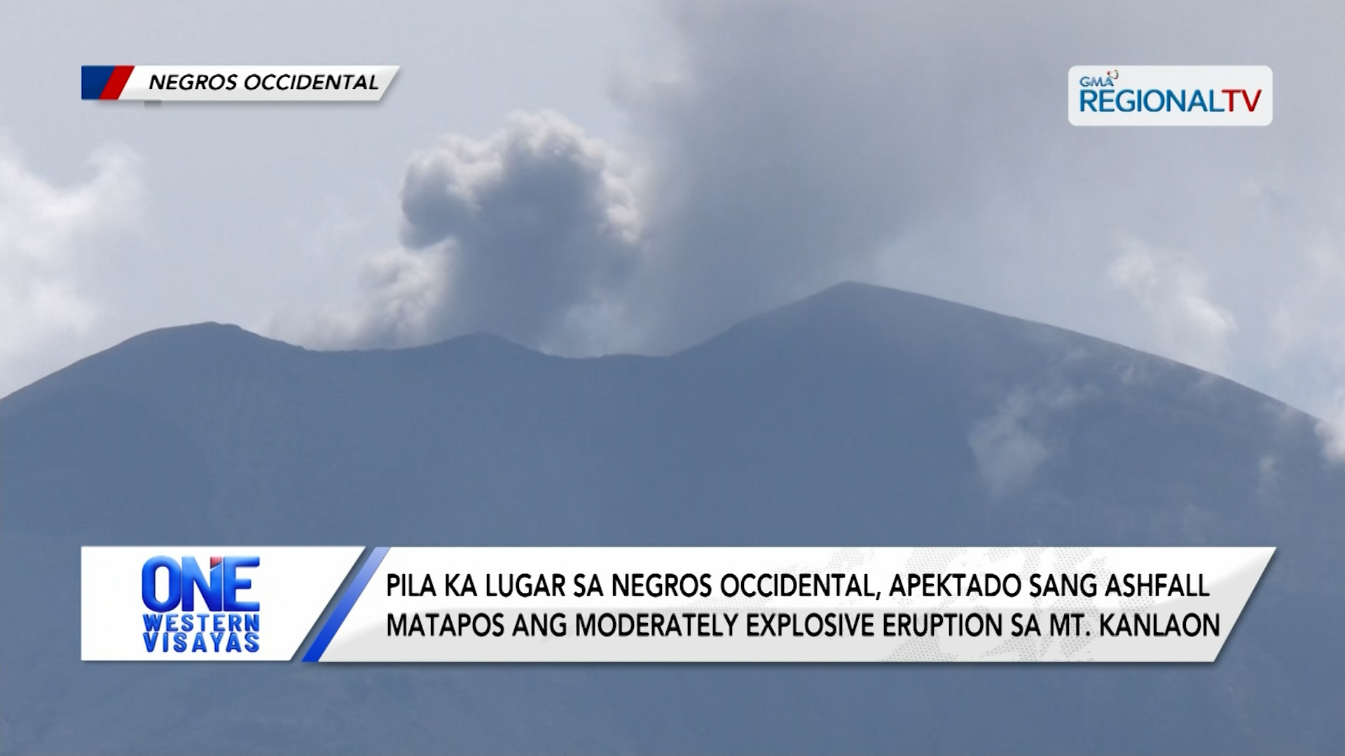 Pila ka lugar sa Negros Occidental, apektado sang ashfall halin sa Mt. Kanlaon | One Western Visayas