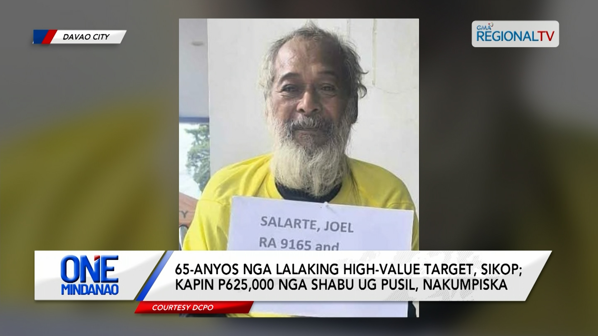 65-anyos nga lalaking high-value target, sikop | One Mindanao