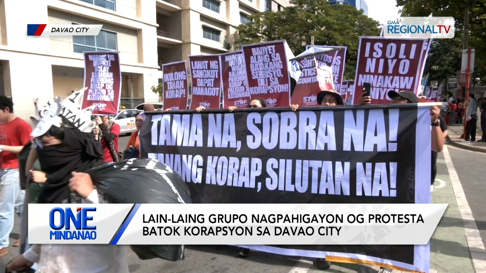 Lain-laing grupo nagpahigayon og protesta batok korapsyon | One Mindanao
