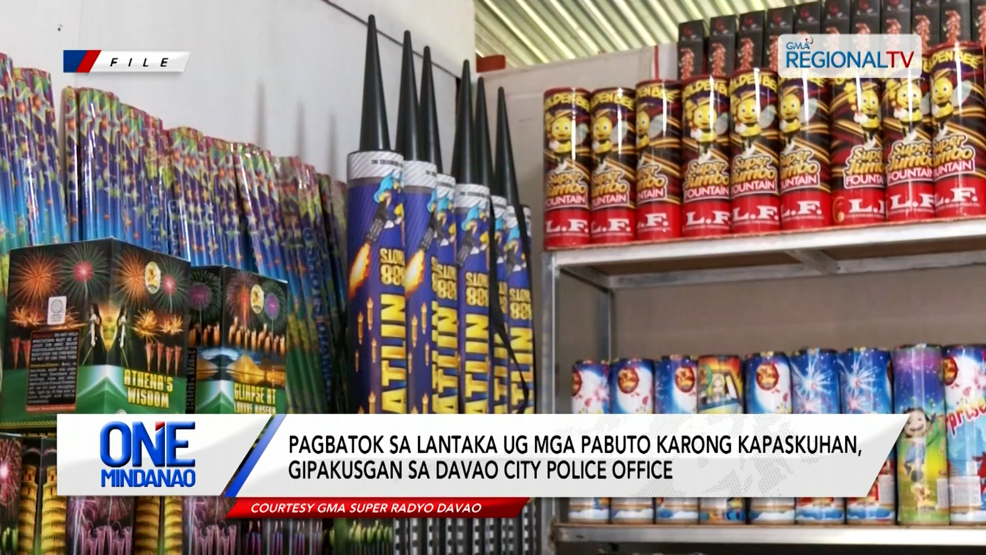 Pagbatok sa lantaka ug mga pabuto karong kapaskuhan, gipakusgan | One Mindanao