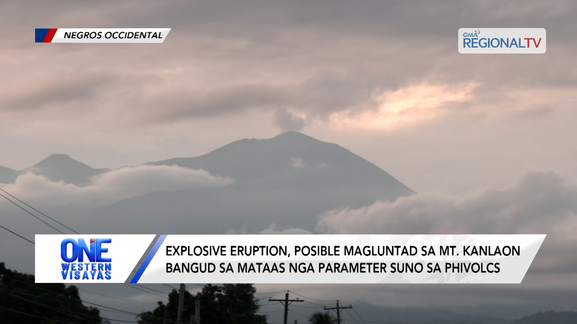 Explosive eruption sa Mt. Kanlaon, posible magluntad suno sa PHIVOLCS | One Western Visayas