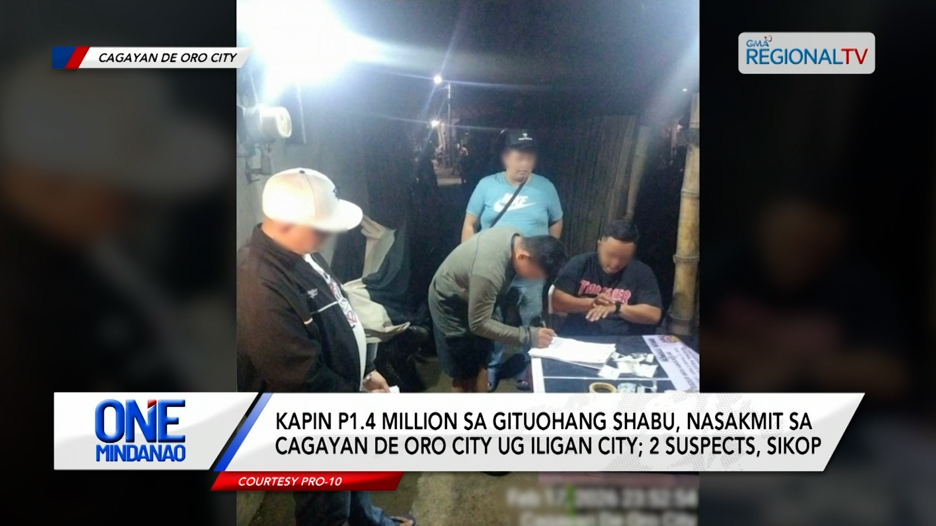 P1.4 Million sa gituohang shabu, nasakmit sa Cagayan de Oro City ug Iligan City | One Mindanao