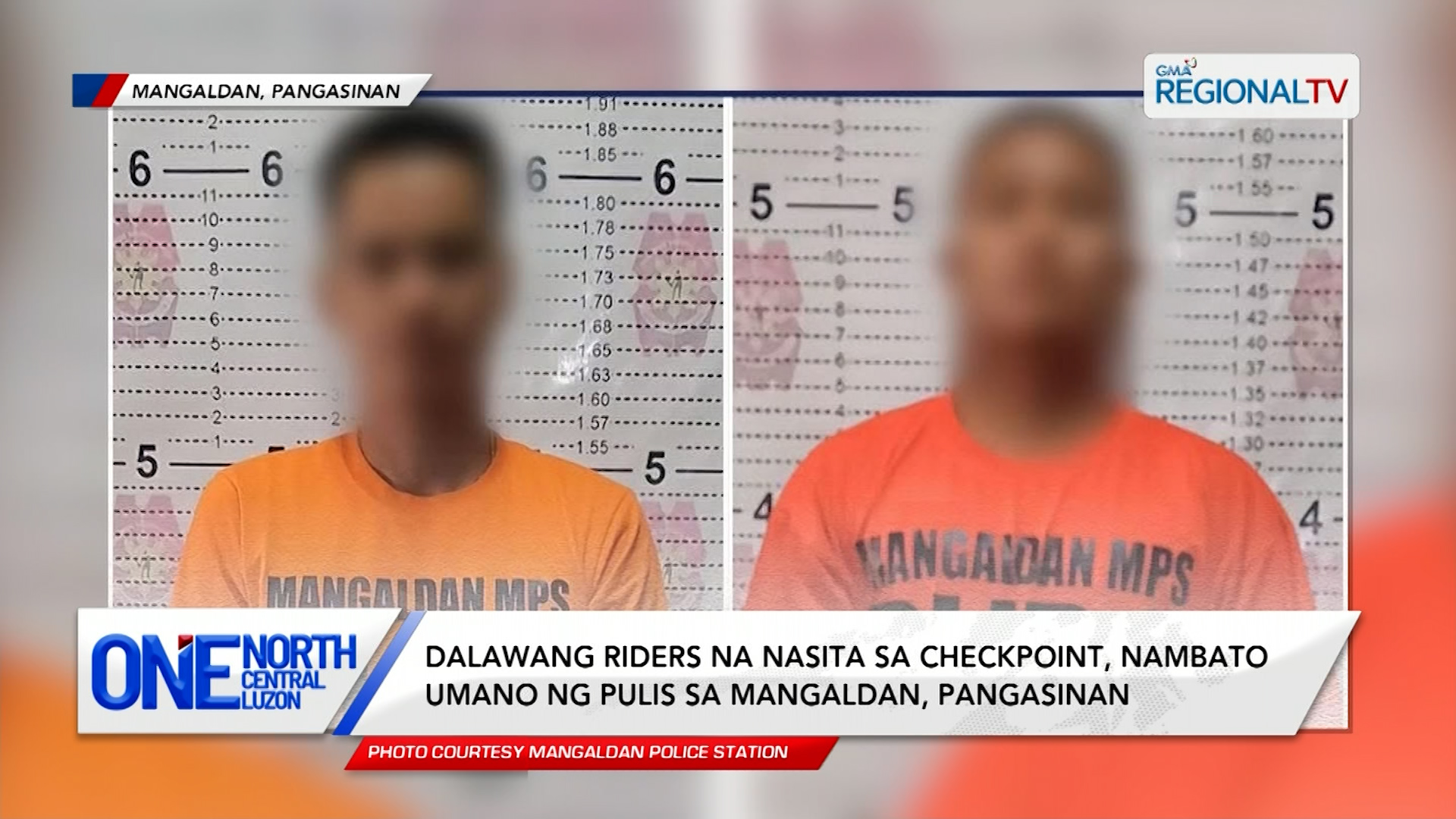 2 riders na nasita sa checkpoint, nambato umano ng pulis sa Mangaldan | One North Central Luzon